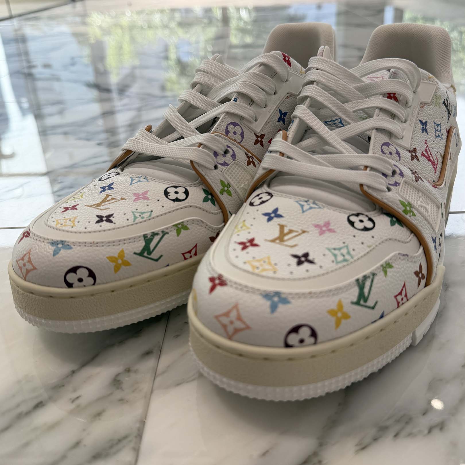 LOUIS VUITTON × Takashi Murakami Monogram LV x TM Trainer Sneakers Size 8 1/2（約27cm程度） ルイヴィトン×村上隆 モノグラム LV × TM トレイナー スニーカー サイズ8 1/2（約27cm程度）