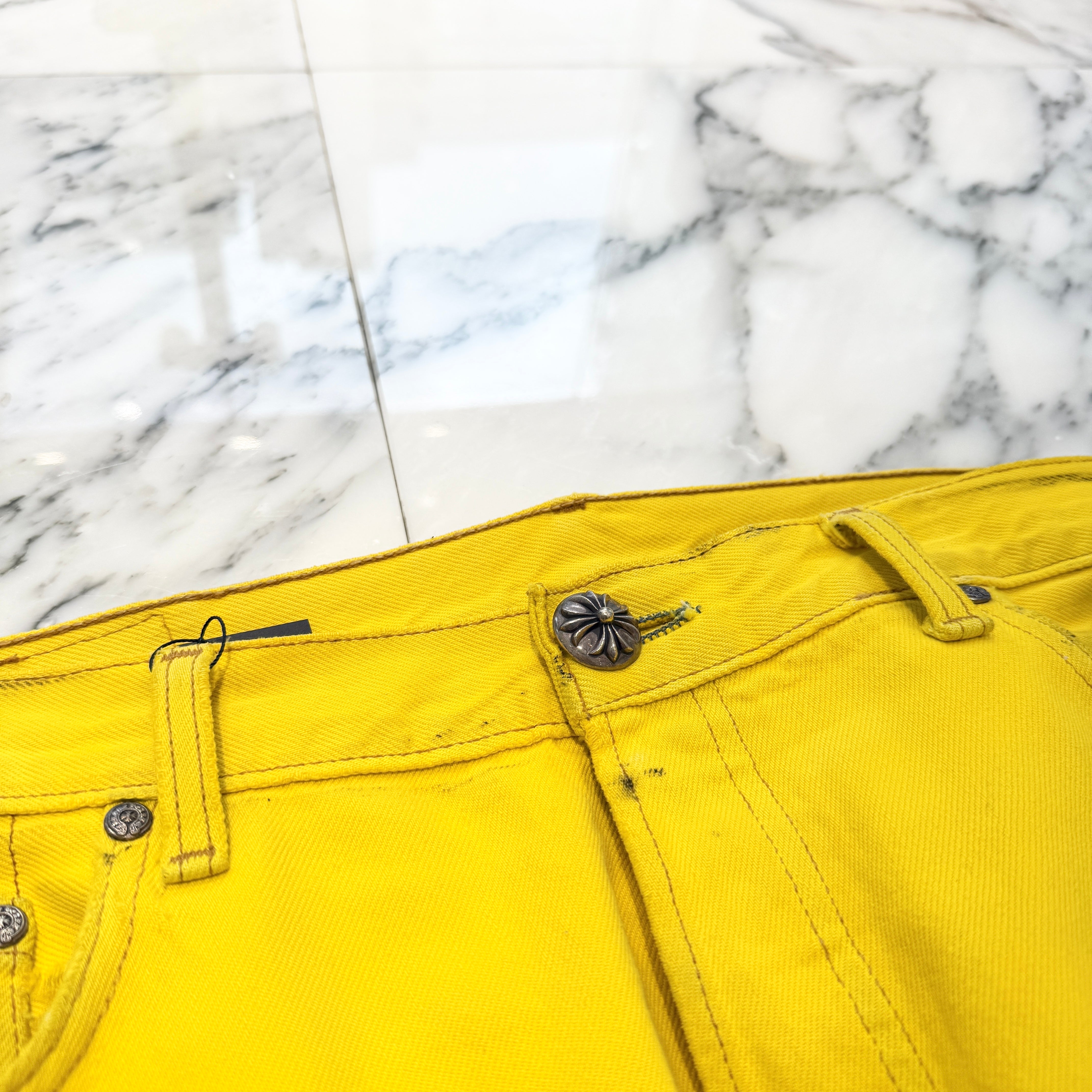 CHROME HEARTS × Levi's VNTG Large Cross Patch & Back Cemetery Leather Cross Patch Denim Pants Size 34 クロムハーツ × リーバイス ヴィンテージ ラージクロスパッチ&バックセメタリークロスレザーパッチ デニムパンツ ジーンズ サイズ34