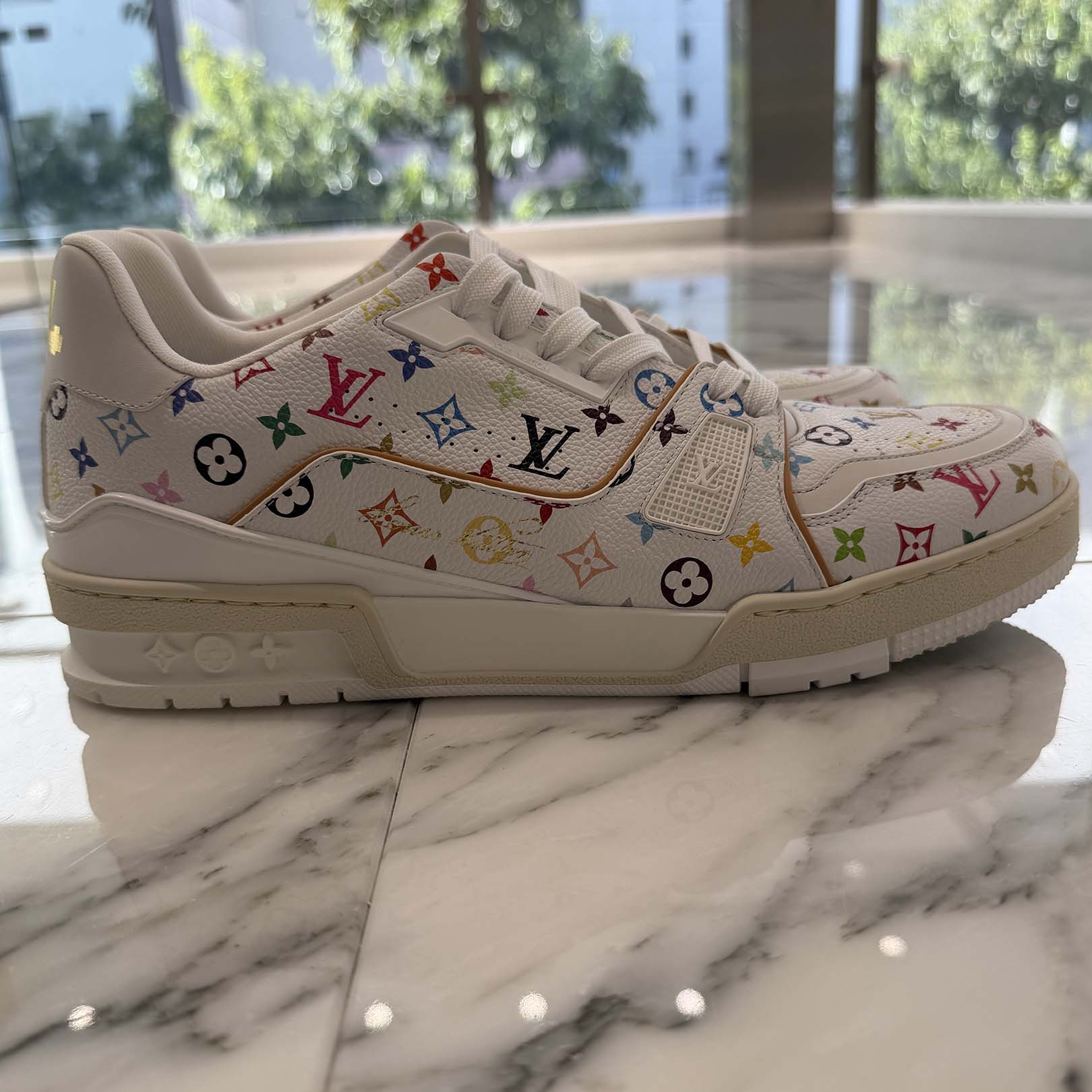 LOUIS VUITTON × Takashi Murakami Monogram LV x TM Trainer Sneakers Size 8 1/2（約27cm程度） ルイヴィトン×村上隆 モノグラム LV × TM トレイナー スニーカー サイズ8 1/2（約27cm程度）