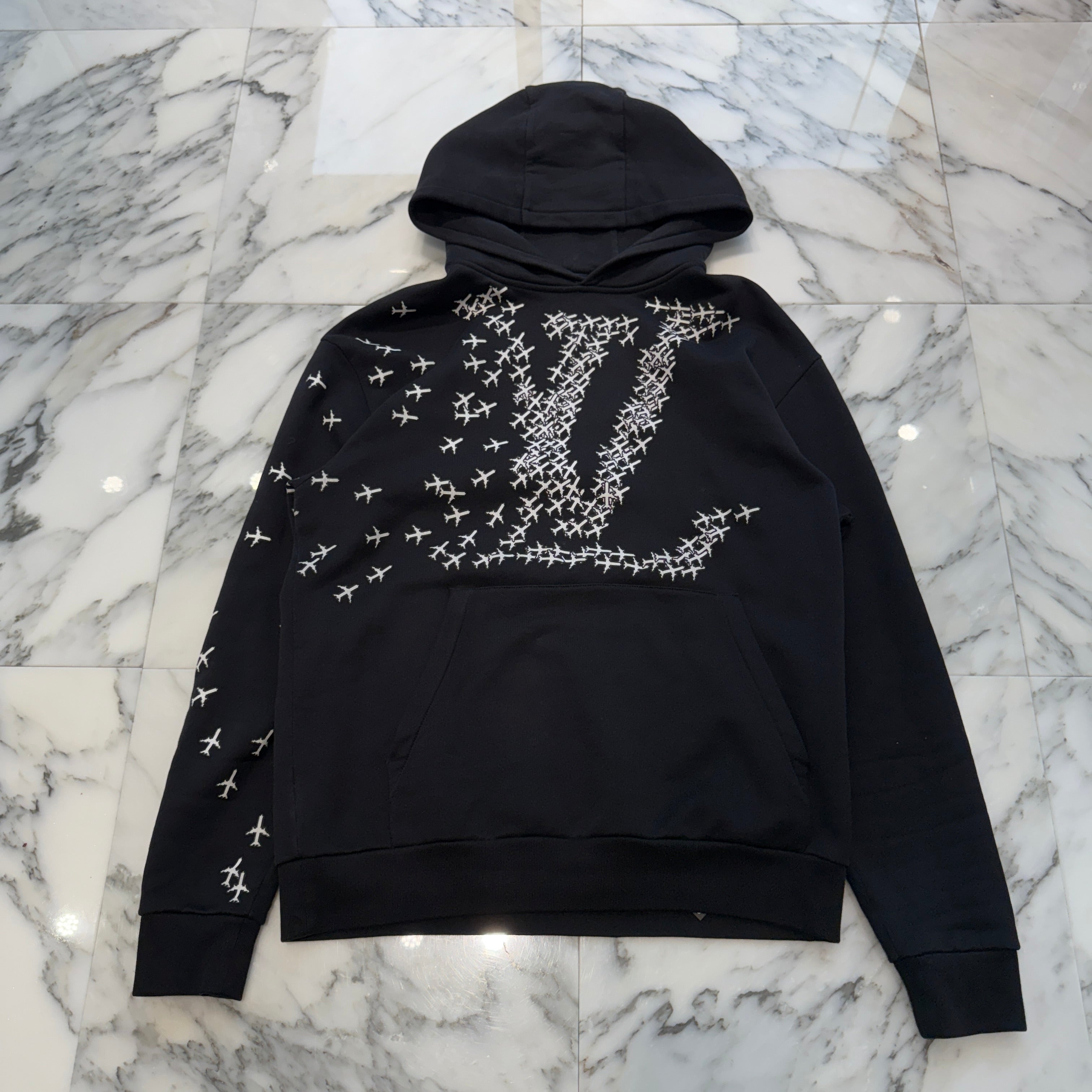 LOUIS VUITTON 2020SS Plane Printed Hoodie HIY43W Size S ルイヴィトン プレーン プリンテッド フーディー サイズS