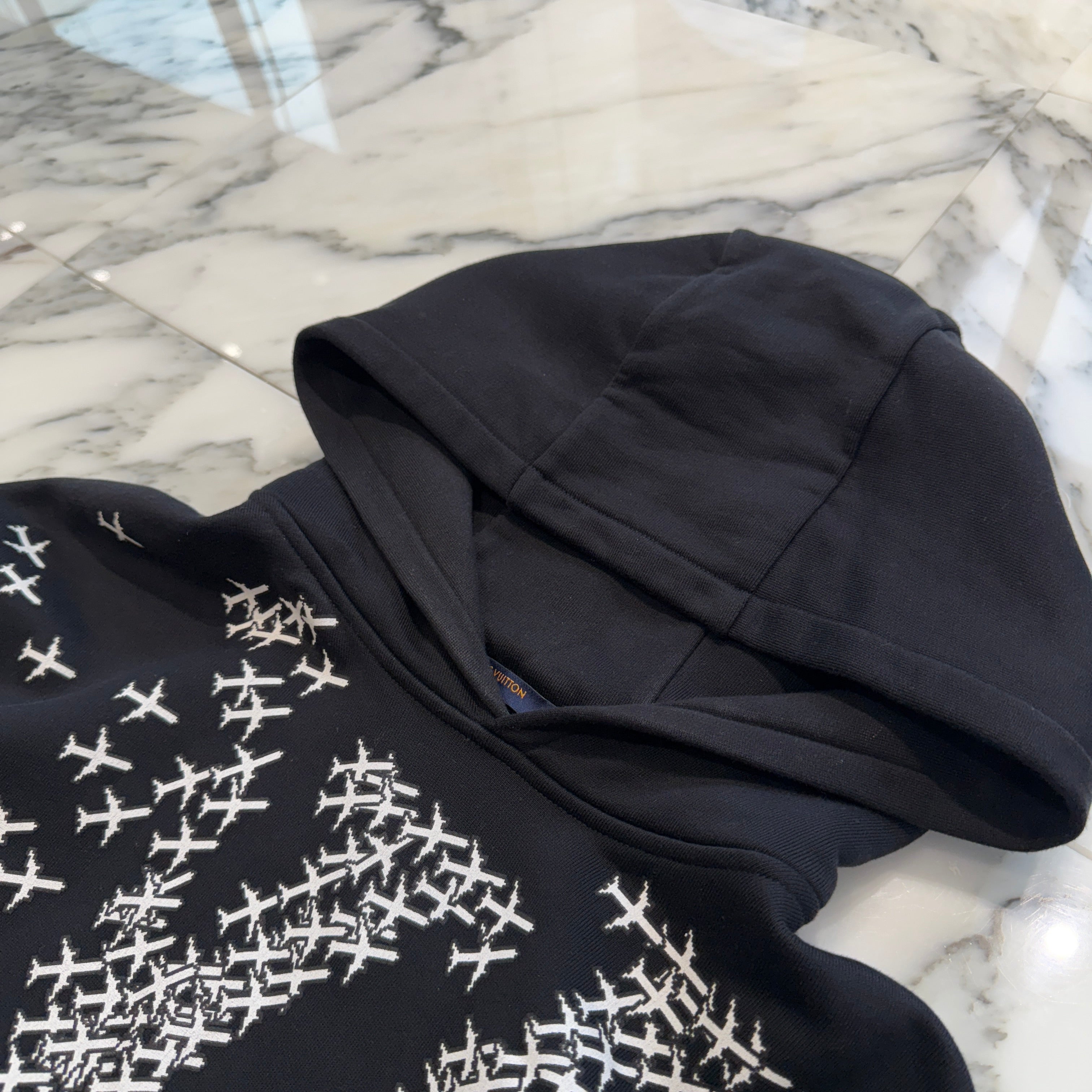 LOUIS VUITTON 2020SS Plane Printed Hoodie HIY43W Size S ルイヴィトン プレーン プリンテッド フーディー サイズS