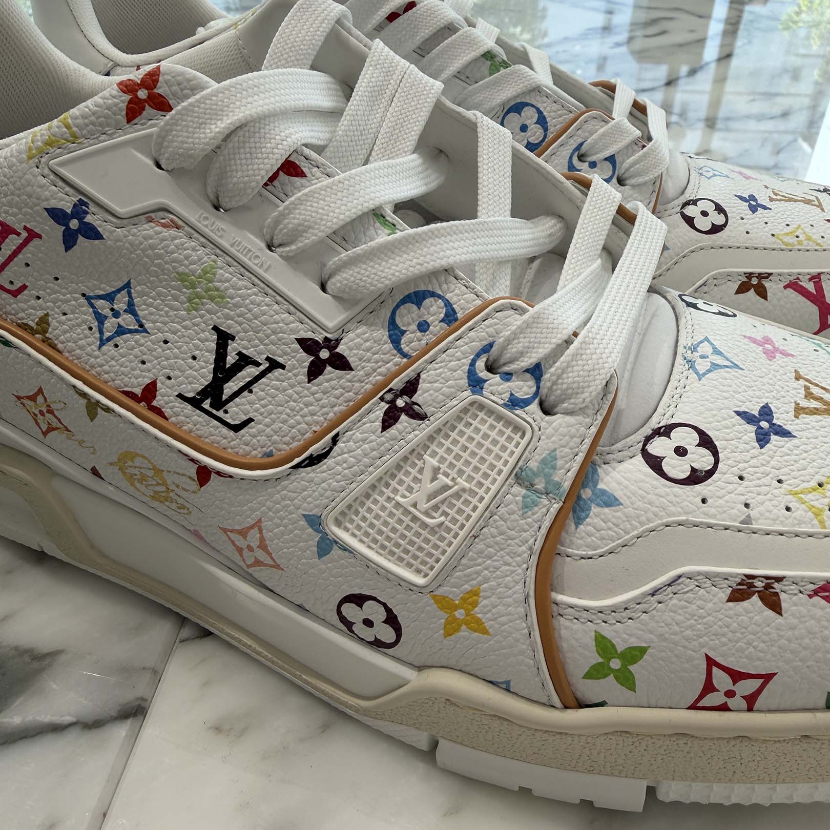 LOUIS VUITTON × Takashi Murakami Monogram LV x TM Trainer Sneakers Size 8 1/2（約27cm程度） ルイヴィトン×村上隆 モノグラム LV × TM トレイナー スニーカー サイズ8 1/2（約27cm程度）