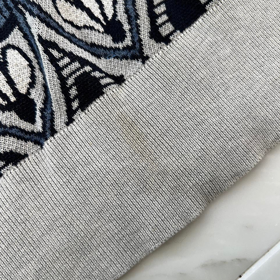 DIOR × SHAWN STUSSY 2020AW Cotton Silk Jacquard Knit Tee 033M632AT175 Size M ディオール×ショーン・ステューシー コットンシルクジャガードニットTシャツ サイズM