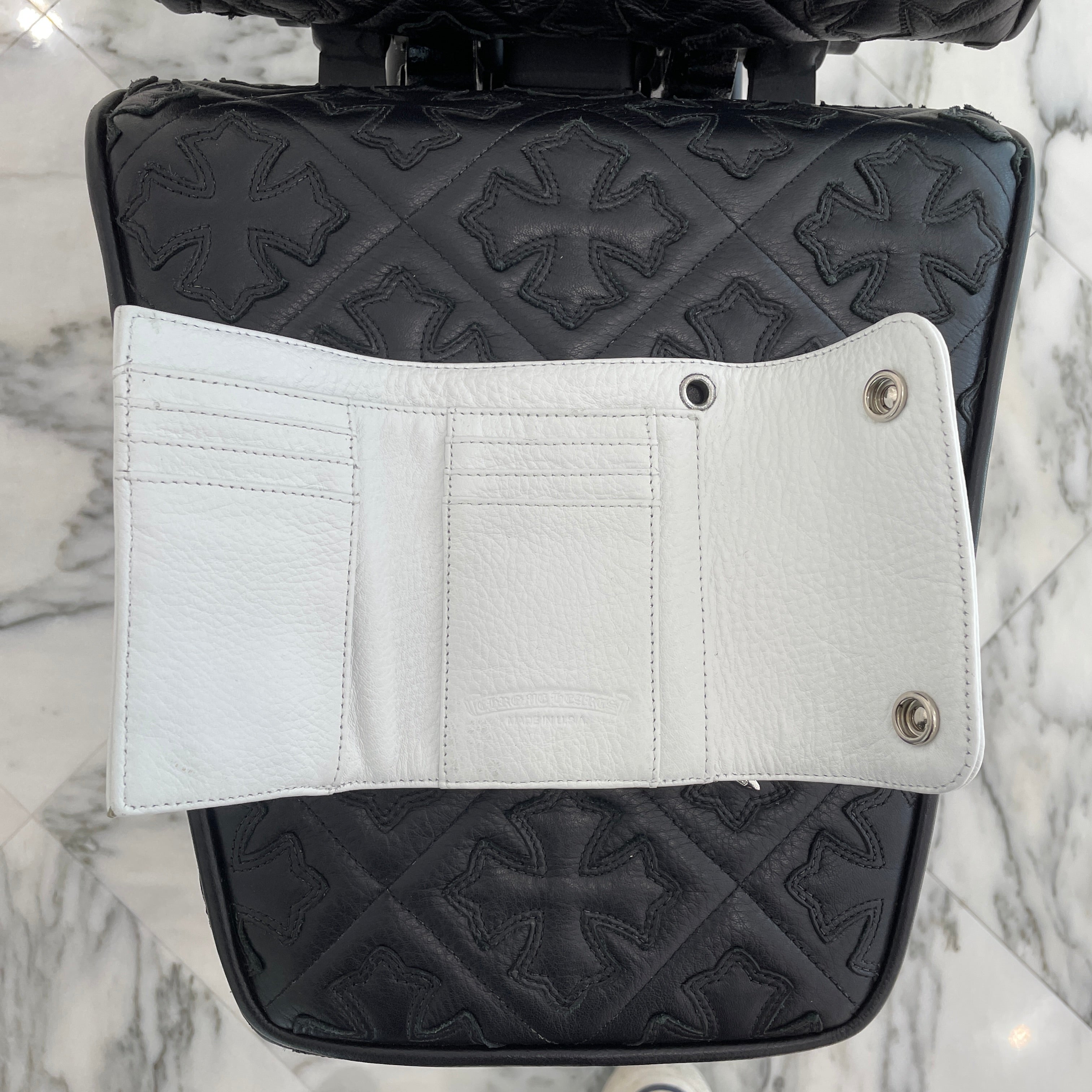 CHROME HEARTS Wave Mini Cross Ball Wallet クロムハーツ ウェイブミニ クロスボール ウォレット