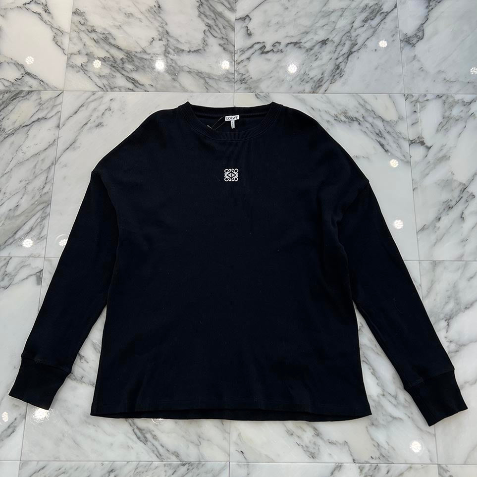 LOEWE 2025AW Anagram Logo Embroidered Oversized Long Sleeve Tee H526Y22XAY Size XS ロエベ アナグラムロゴ刺繍 オーバーサイズ ロングスリーブ Tシャツ サイズXS