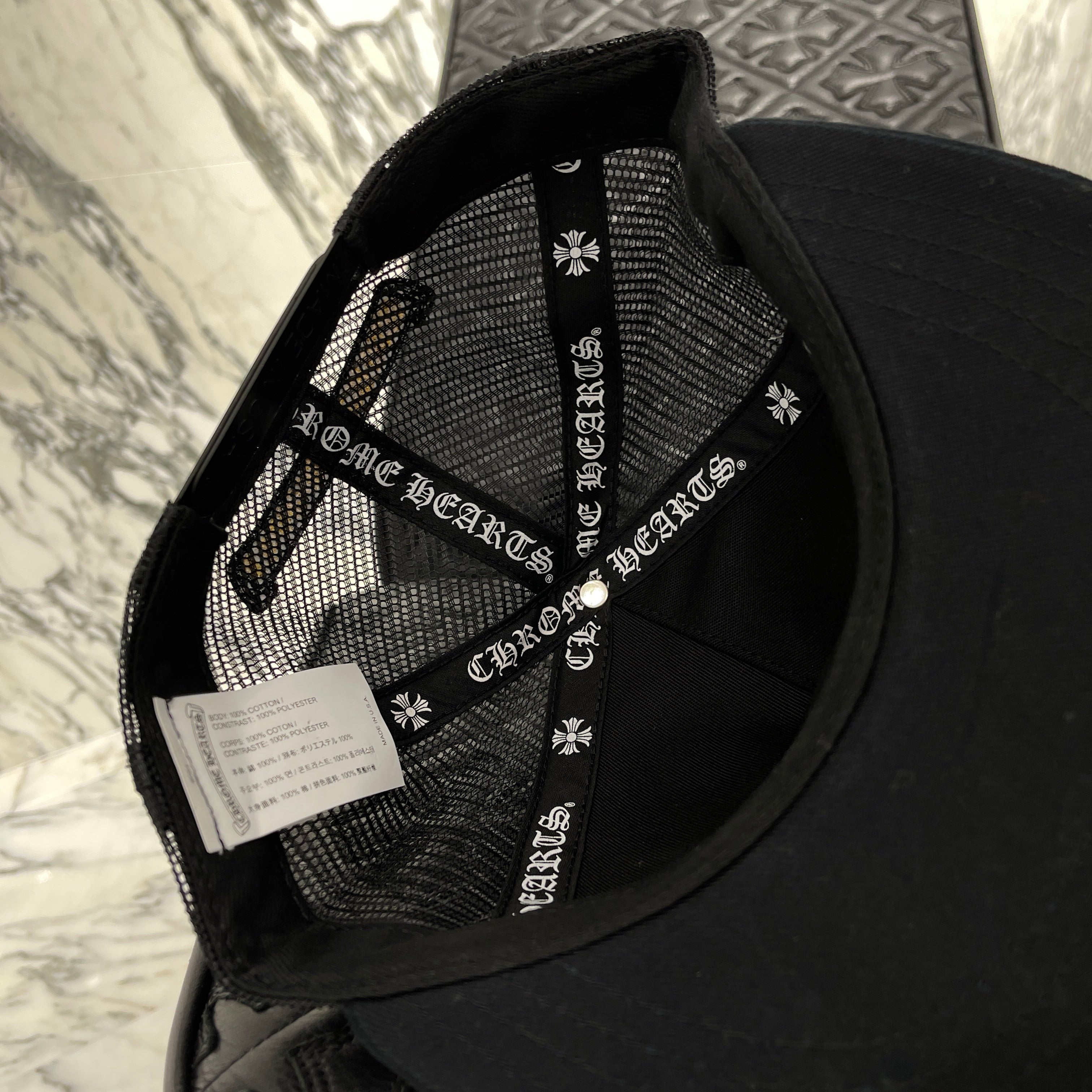 CHROME HEARTS Yellow CH Plus Trucker Cap Size ONE SIZE（53-60