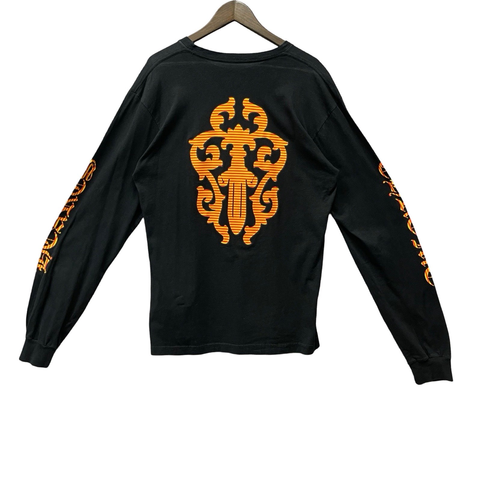 CHROME HEARTS Striped Dagger Long Sleeve Tee Size L