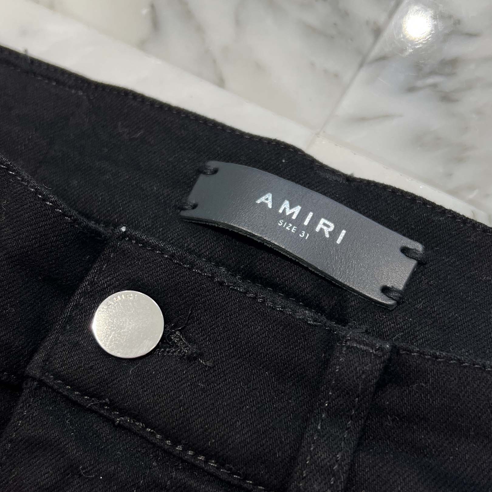 AMIRI Glitter Sideline Distressed Pants Size 31 アミリ グリッターサイドラインダメージパンツ サイズ31