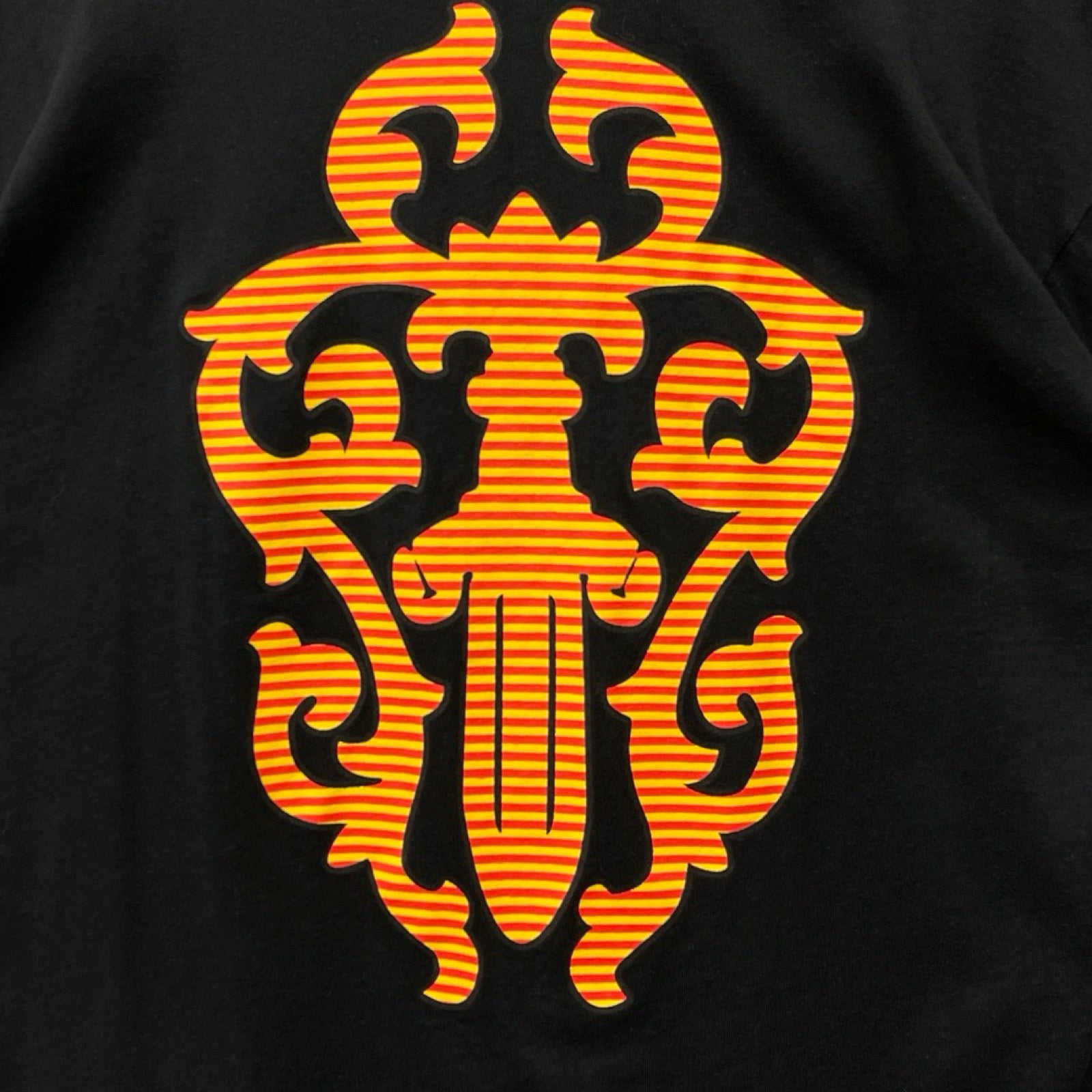 CHROME HEARTS Striped Dagger Long Sleeve Tee Size L