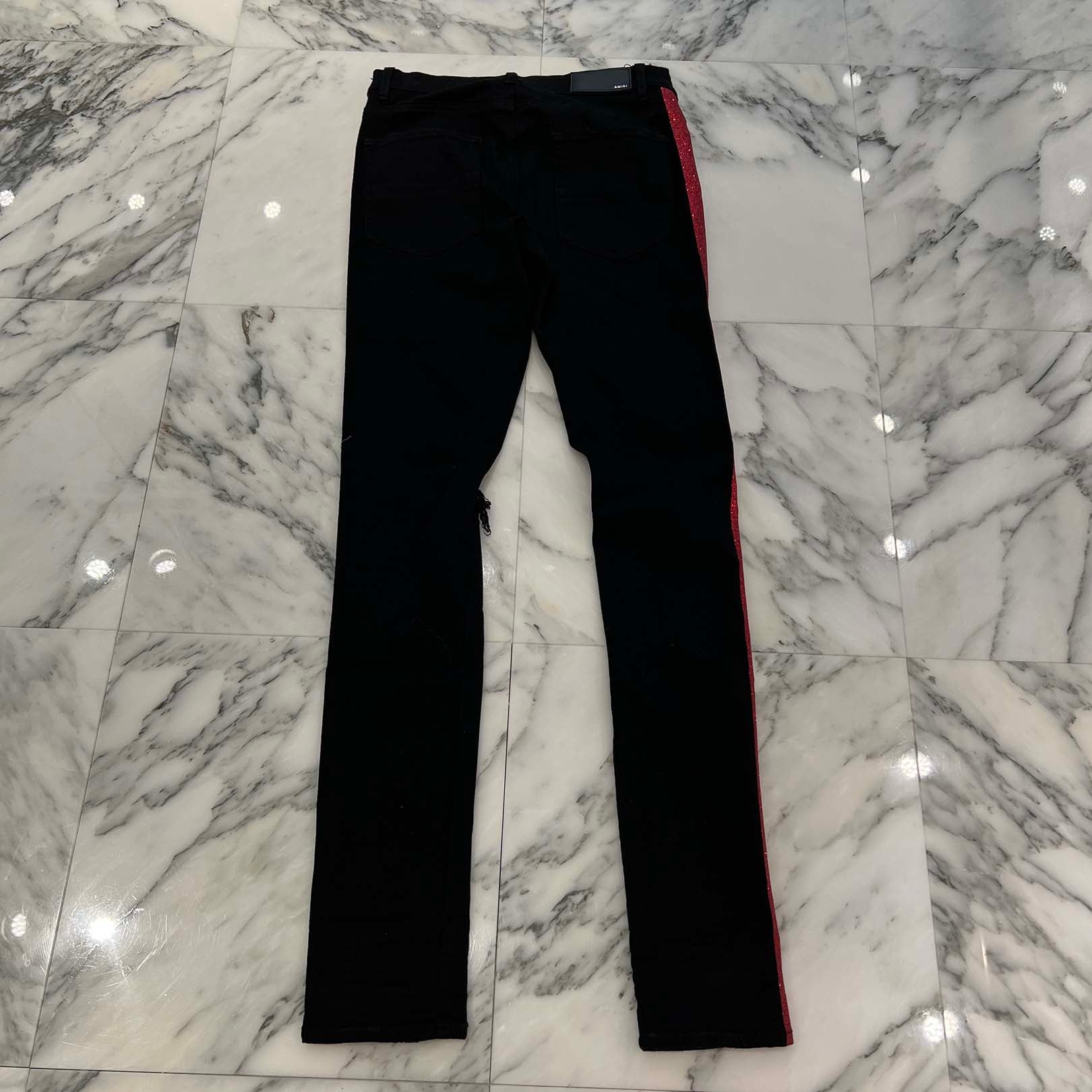 AMIRI Glitter Sideline Distressed Pants Size 31 アミリ グリッターサイドラインダメージパンツ サイズ31