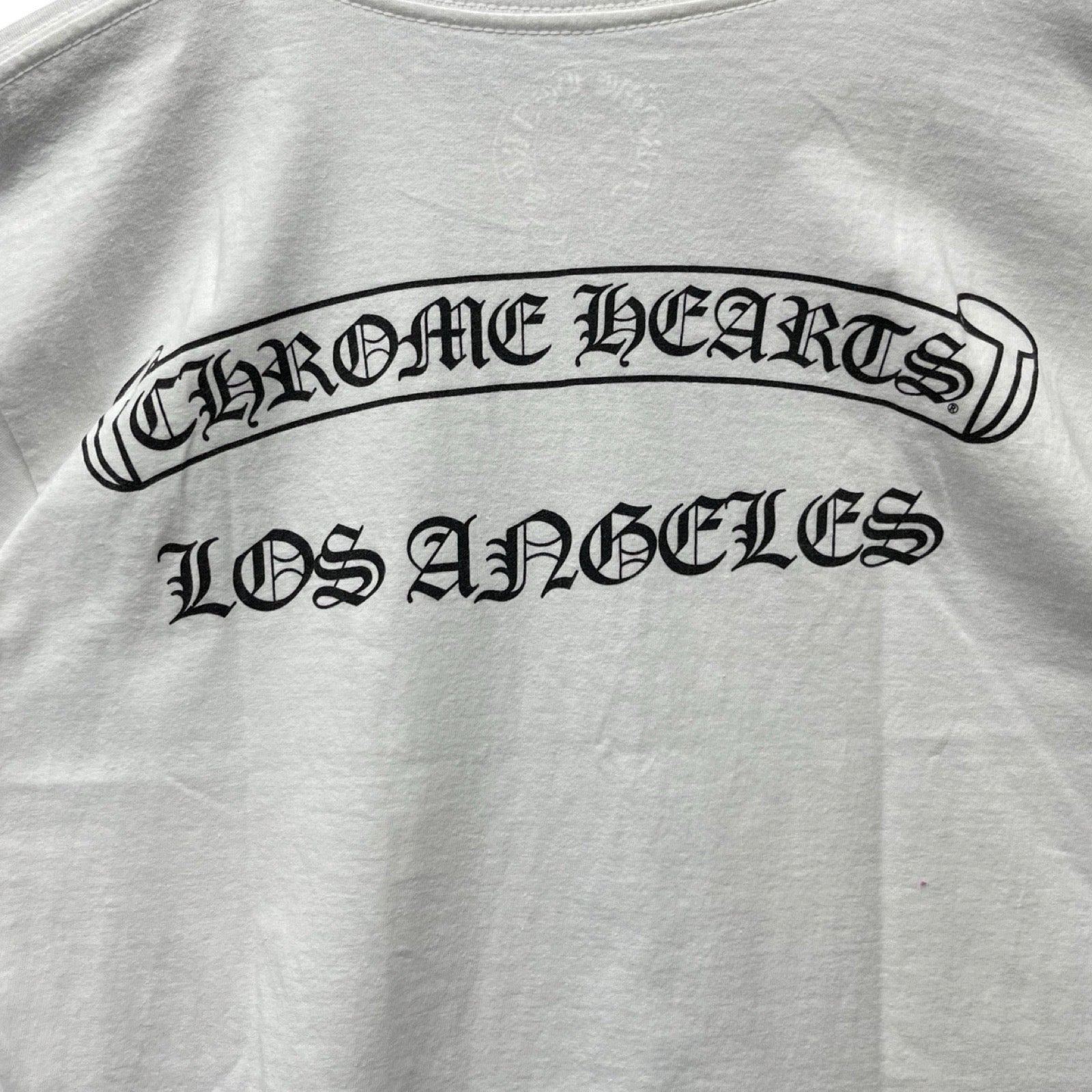 CHROME HEARTS Los Angeles Scroll Label Logo Tee Size S