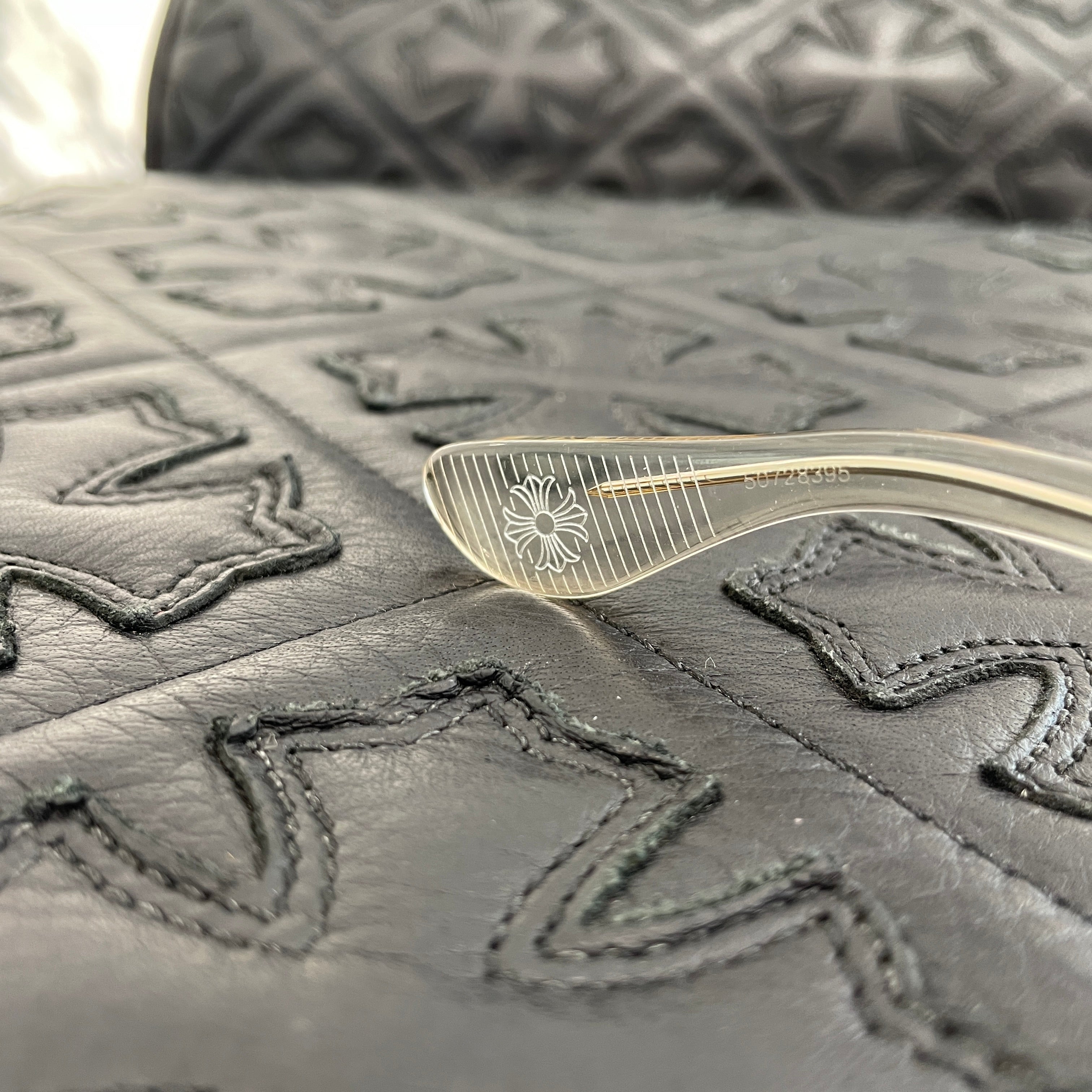 CHROME HEARTS BOX-OFFICER Crea Sunglasses Size 66□19-144 クロムハーツ ボックス-オフィサー クリア サングラス サイズ66□19-144