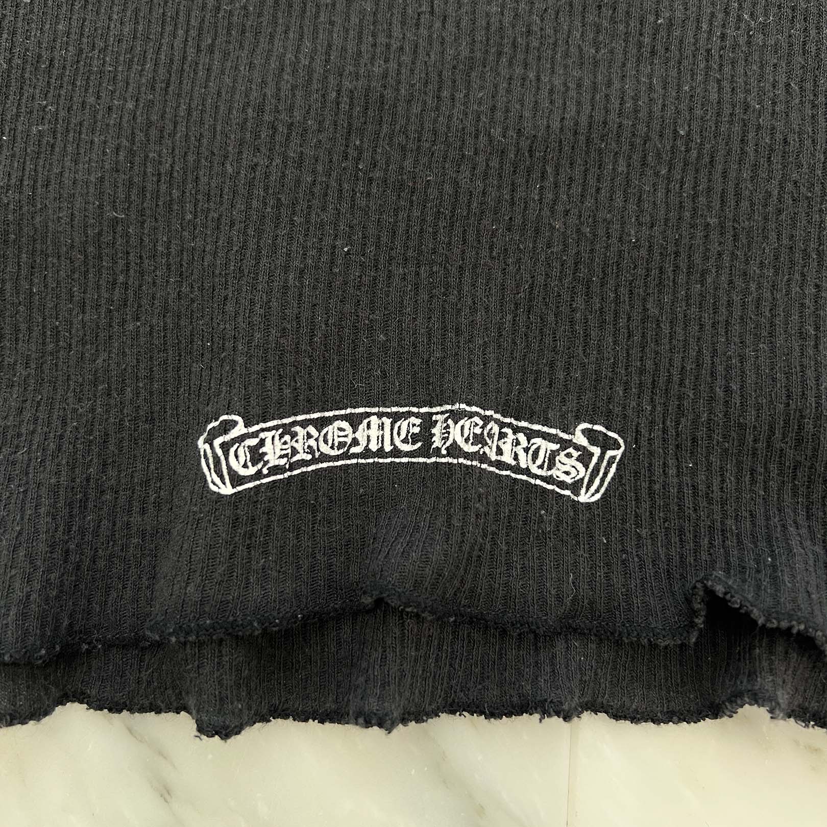 CHROME HEARTS × The Rolling Stones Lip And Tongue Horseshoe Lib Tank Top クロムハーツ × ローリングストーンズ リップアンドタン ホースシュー リブ タンクトップ