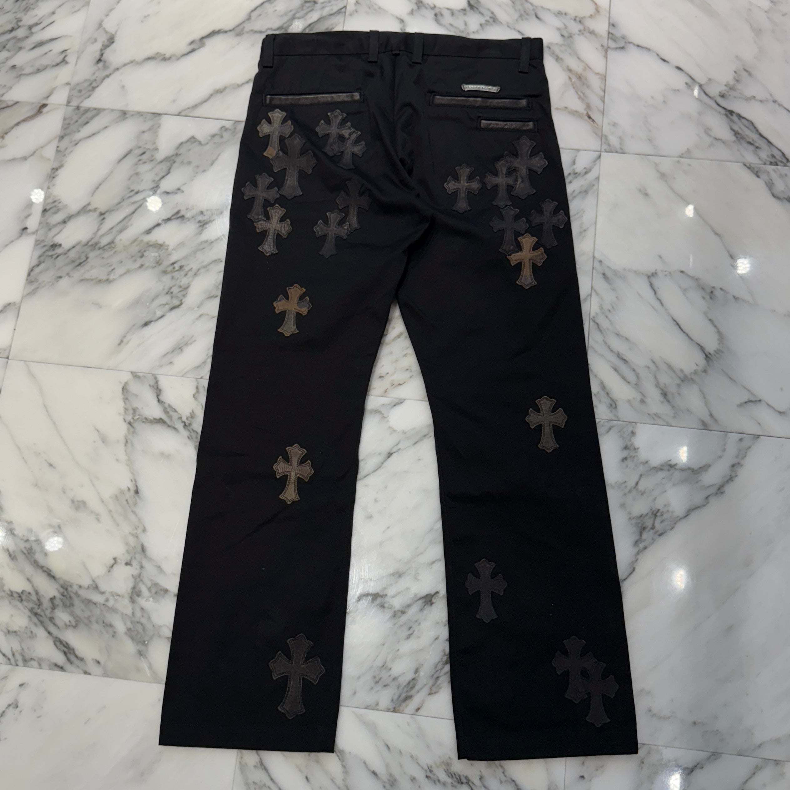 クロムハーツ チノパンツ サイズ32 CHROME HEARTS Multi Leather Patch
