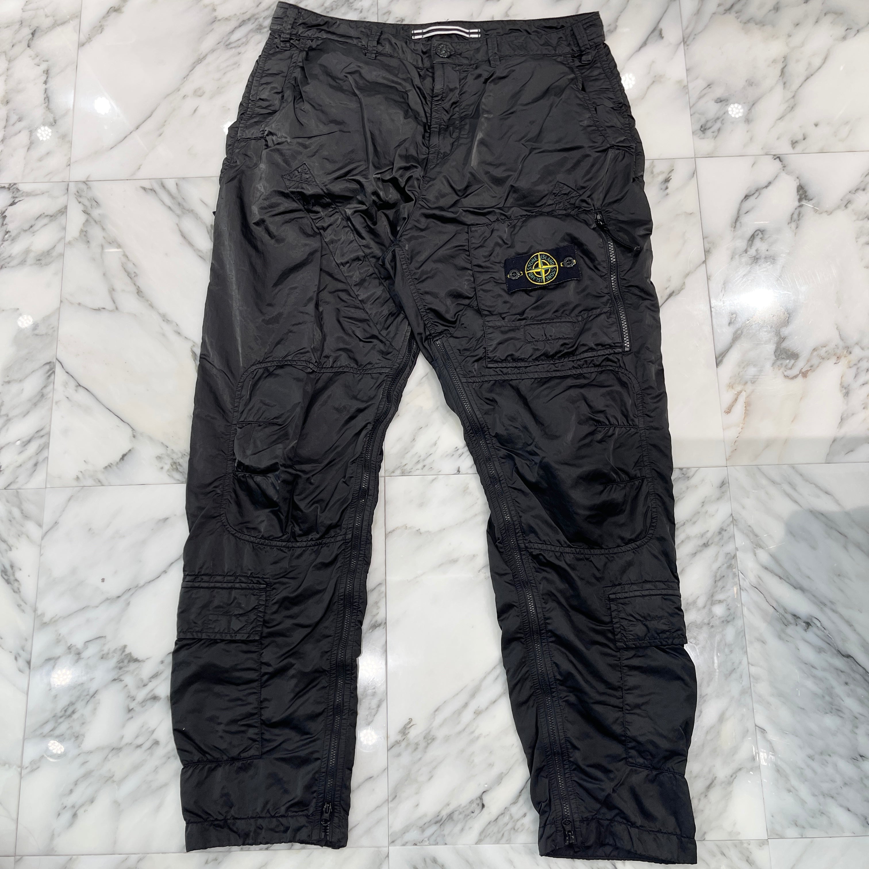 STONE ISLAND 2021AW Zip Nylon Cargo Long Pants 751531021 Size 33 ストーンアイランド ジップ ナイロン カーゴロングパンツ サイズ33