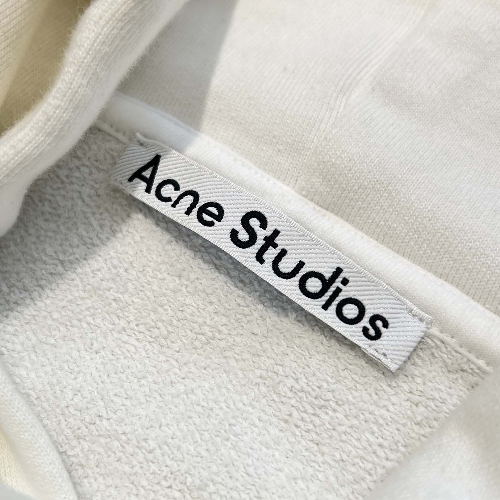 Acne Studios 2024SS Garment Dye Spray Logo Hoodie Sweater FN-UX-SWEA000020 Size L アクネストゥディオズ ガーメントダイスプレー加工ロゴフーディーセーター サイズL