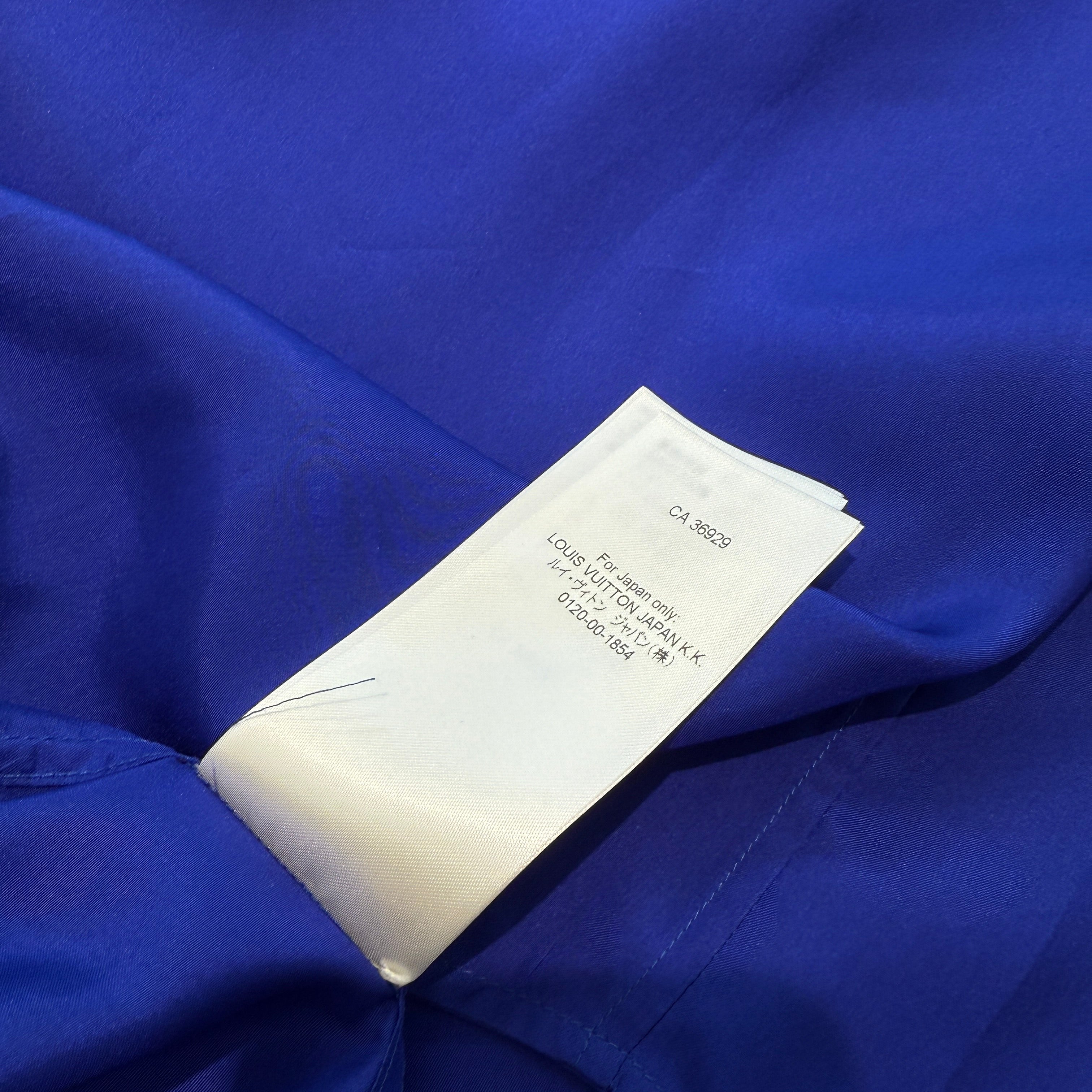 LOUIS VUITTON 2022SS Half Zip Silk Blouson HMS77W Size L ルイヴィトン ハーフジップ シルクブルゾン サイズL