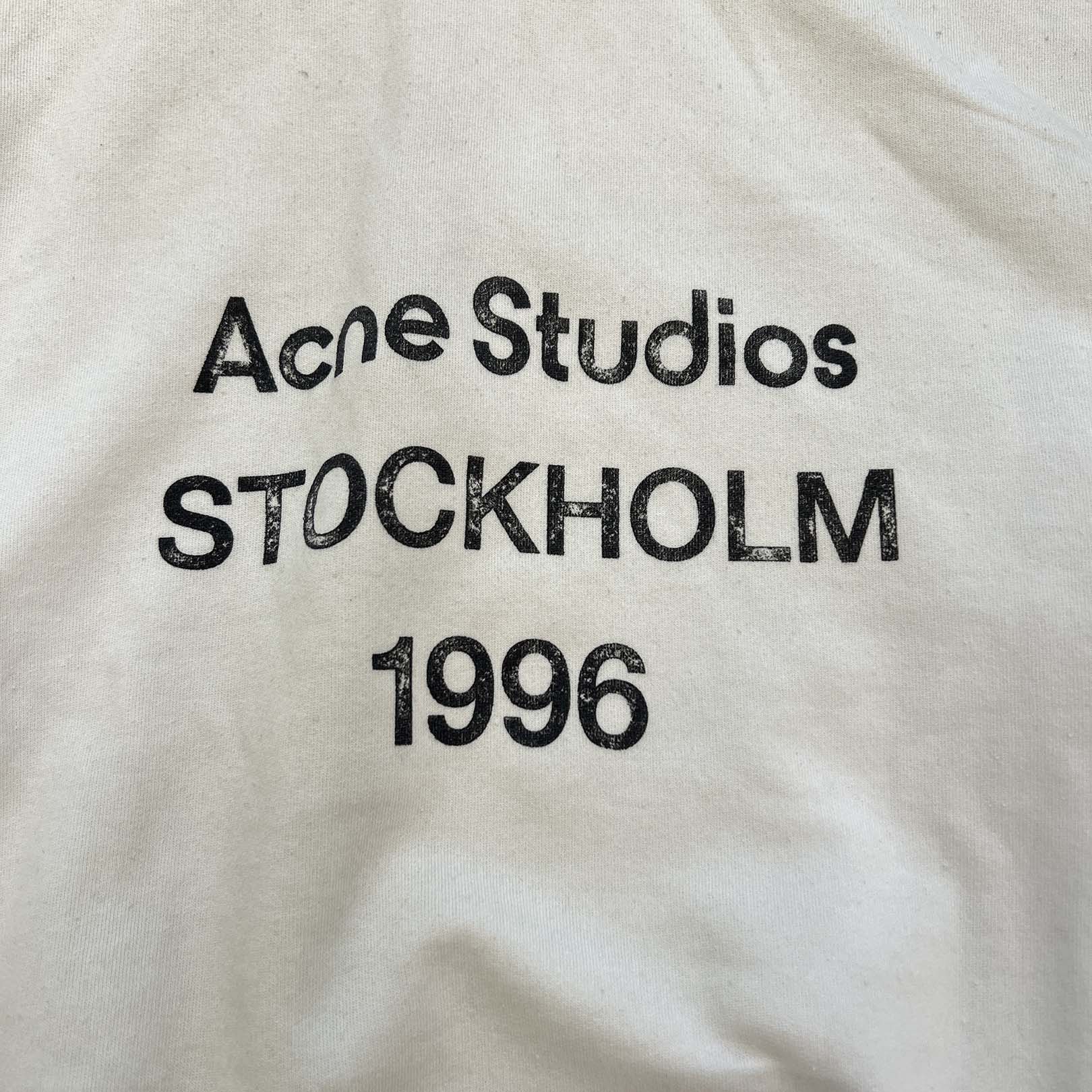 Acne Studios 2024SS Garment Dye Spray Logo Hoodie Sweater FN-UX-SWEA000020 Size L アクネストゥディオズ ガーメントダイスプレー加工ロゴフーディーセーター サイズL