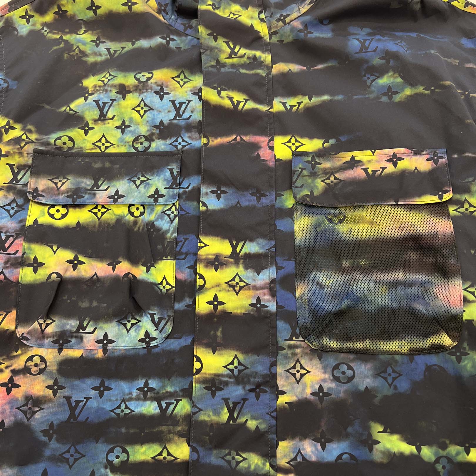 LOUIS VUITTON 2021AW Monogram Tie Dye Technical Blouson Jacket 1A99T7 Size 54 ルイヴィトン モノグラム タイダイ テクニカル ブルゾンジャケット サイズ54