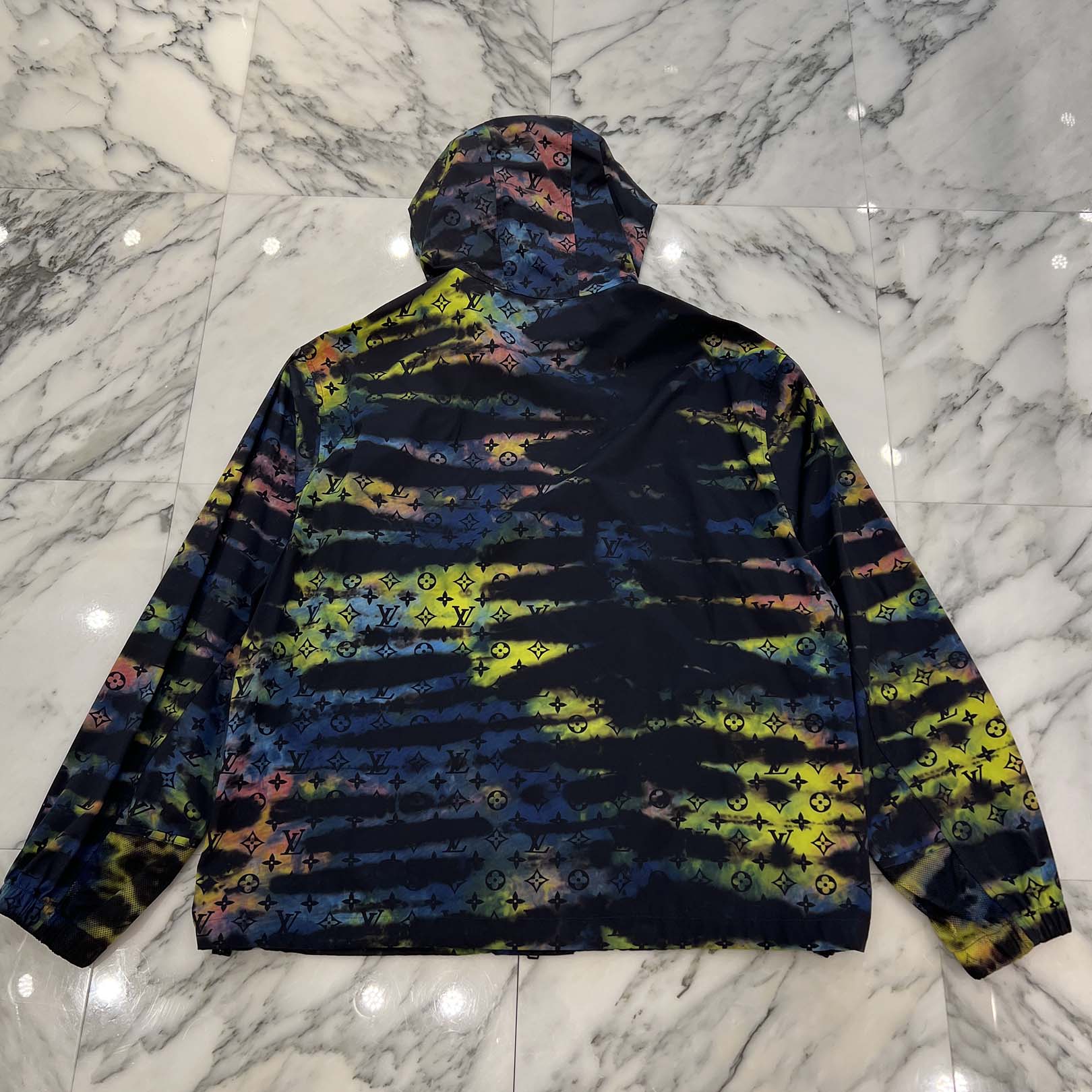 LOUIS VUITTON 2021AW Monogram Tie Dye Technical Blouson Jacket 1A99T7 Size 54 ルイヴィトン モノグラム タイダイ テクニカル ブルゾンジャケット サイズ54