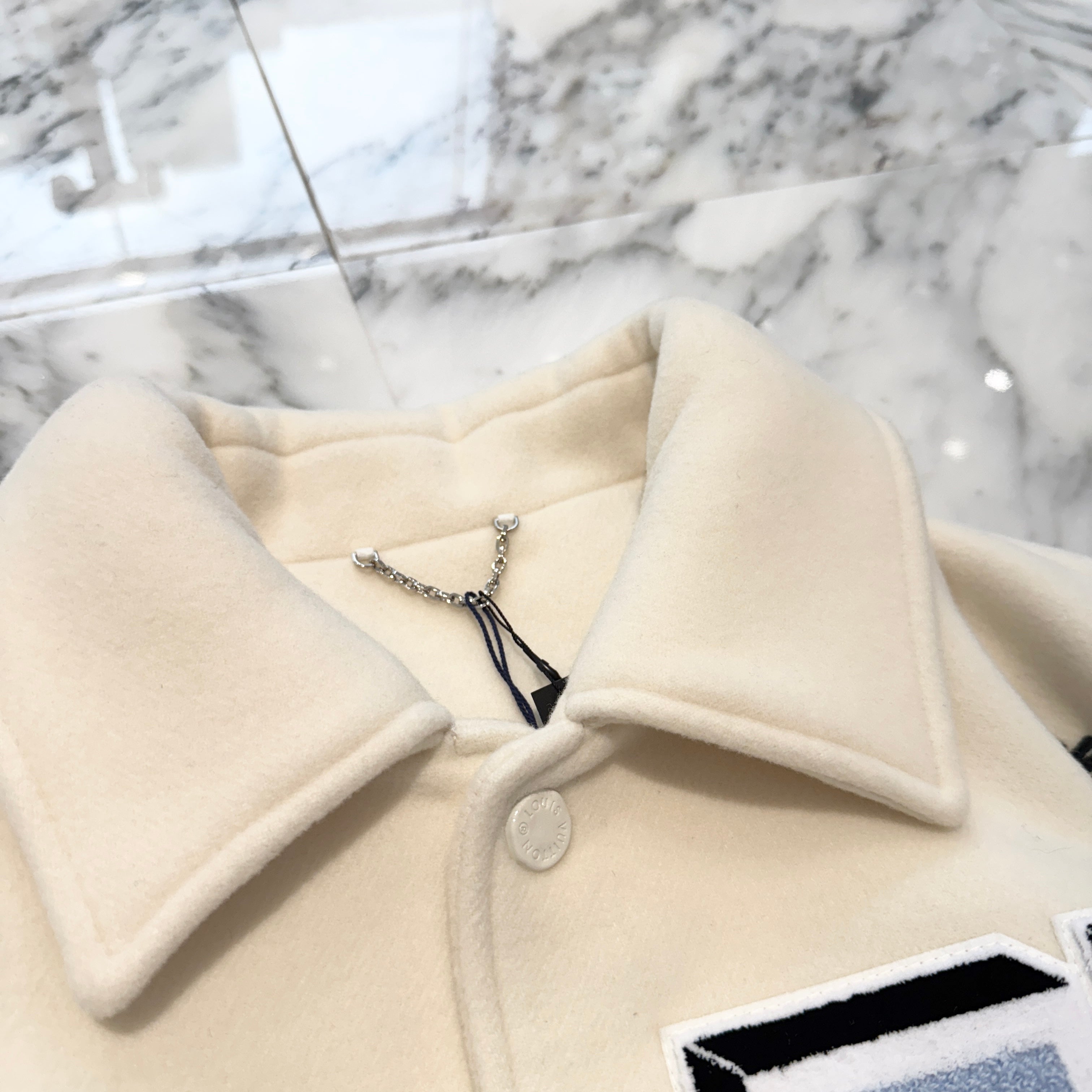 LOUIS VUITTON 2022AW Multi-Patches Mixed Leather Varsity Blouson 1AAHHG Size 54 ルイヴィトン マルチパッチ ミックス レザー ヴァーシティー ブルゾン サイズ54