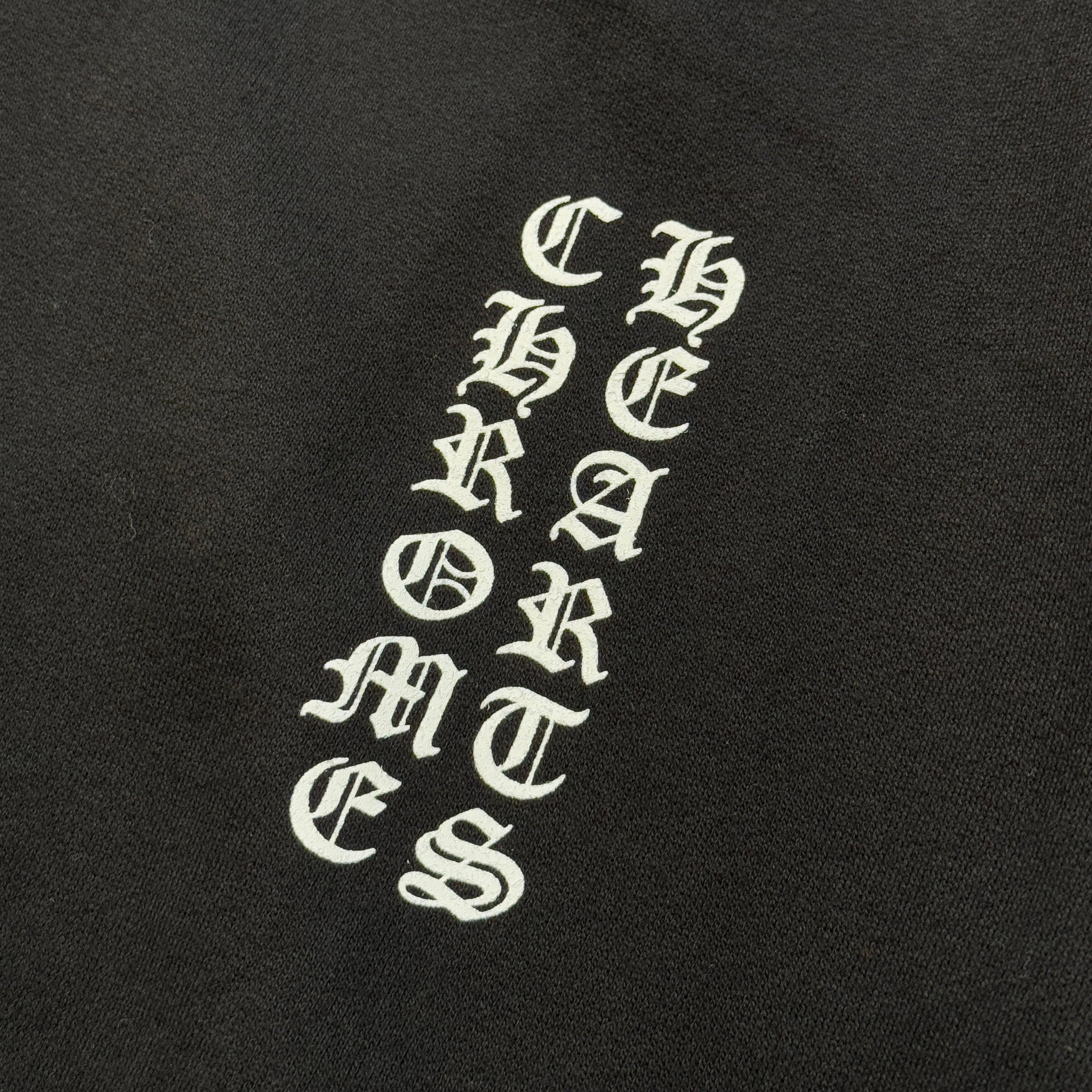 CHROME HEARTS Vertical Arm Logo Zip Up Hoodie Size L クロムハーツ