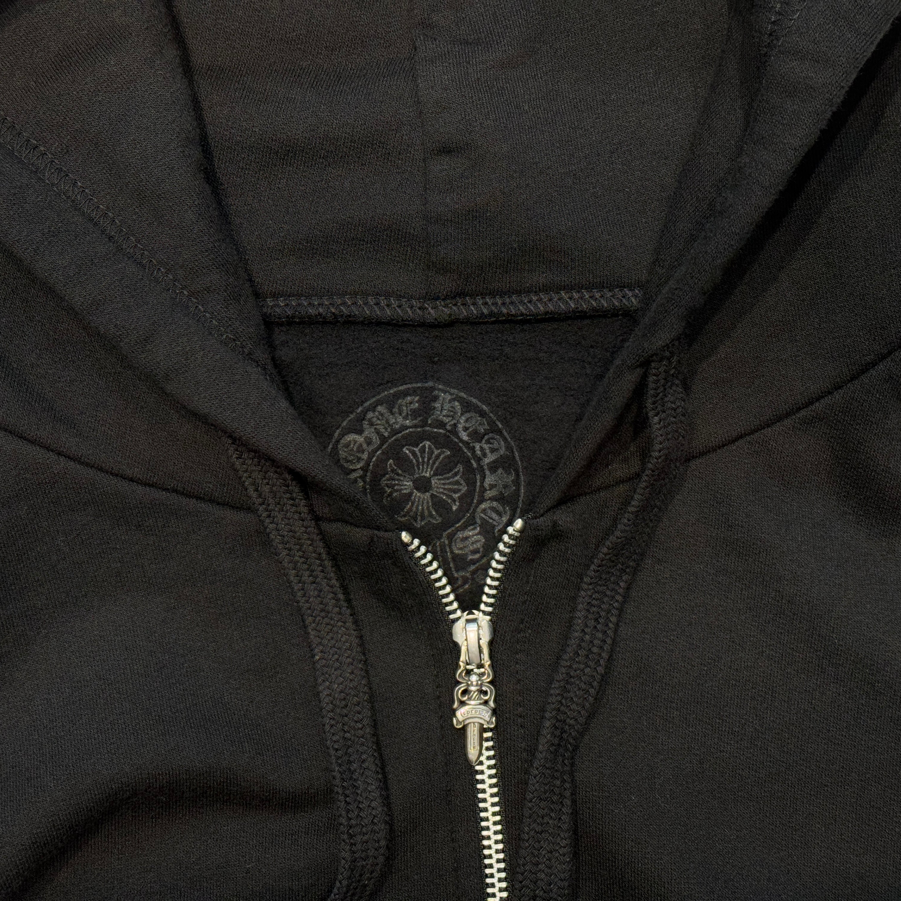 CHROME HEARTS Vertical Arm Logo Zip Up Hoodie Size XL クロムハーツ ヴァーティカルアームロゴ ジップアップパーカー サイズXL