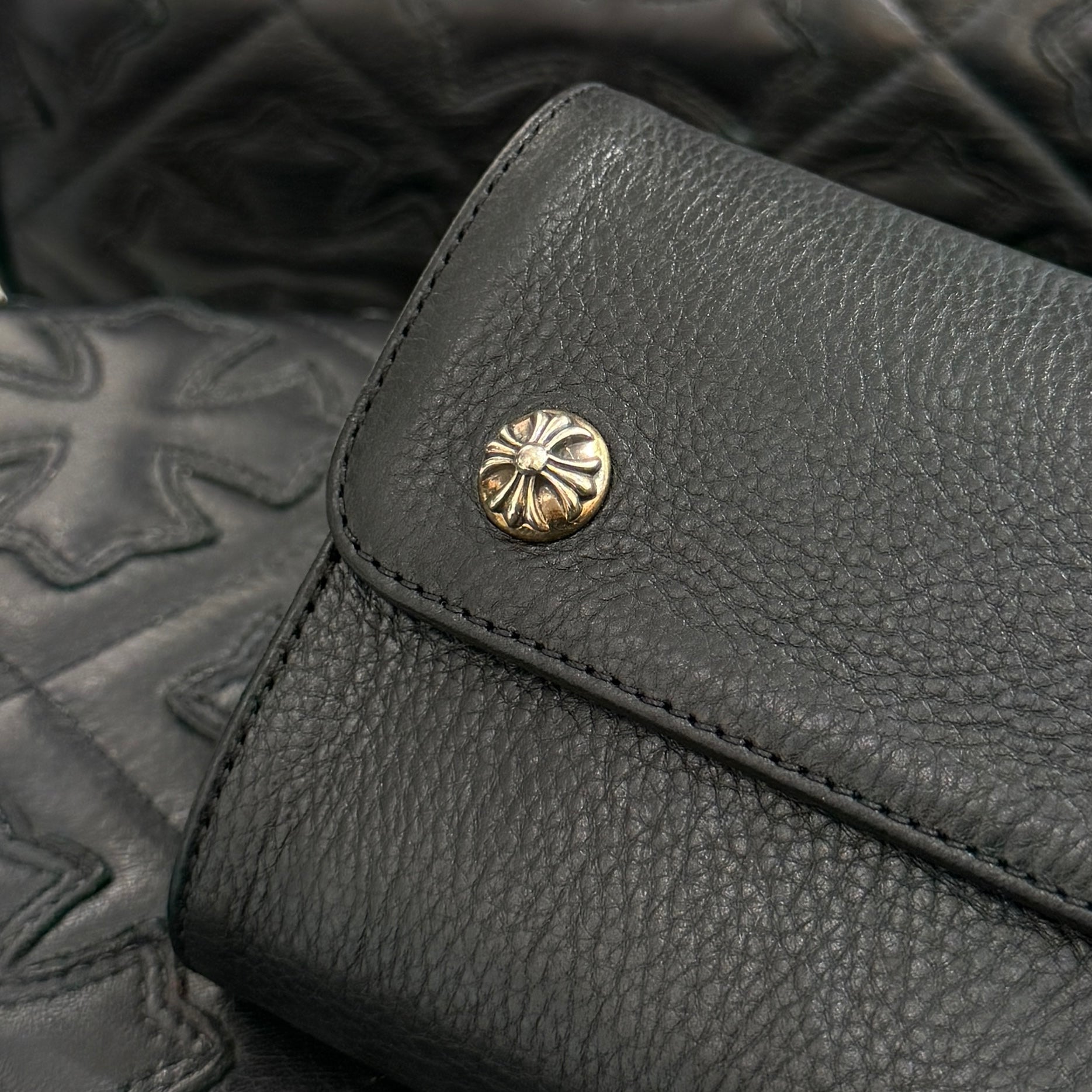 CHROME HEARTS Wave Mini Cross Ball Wallet クロムハーツ ウェーブ ミニ クロスボール ウォレット