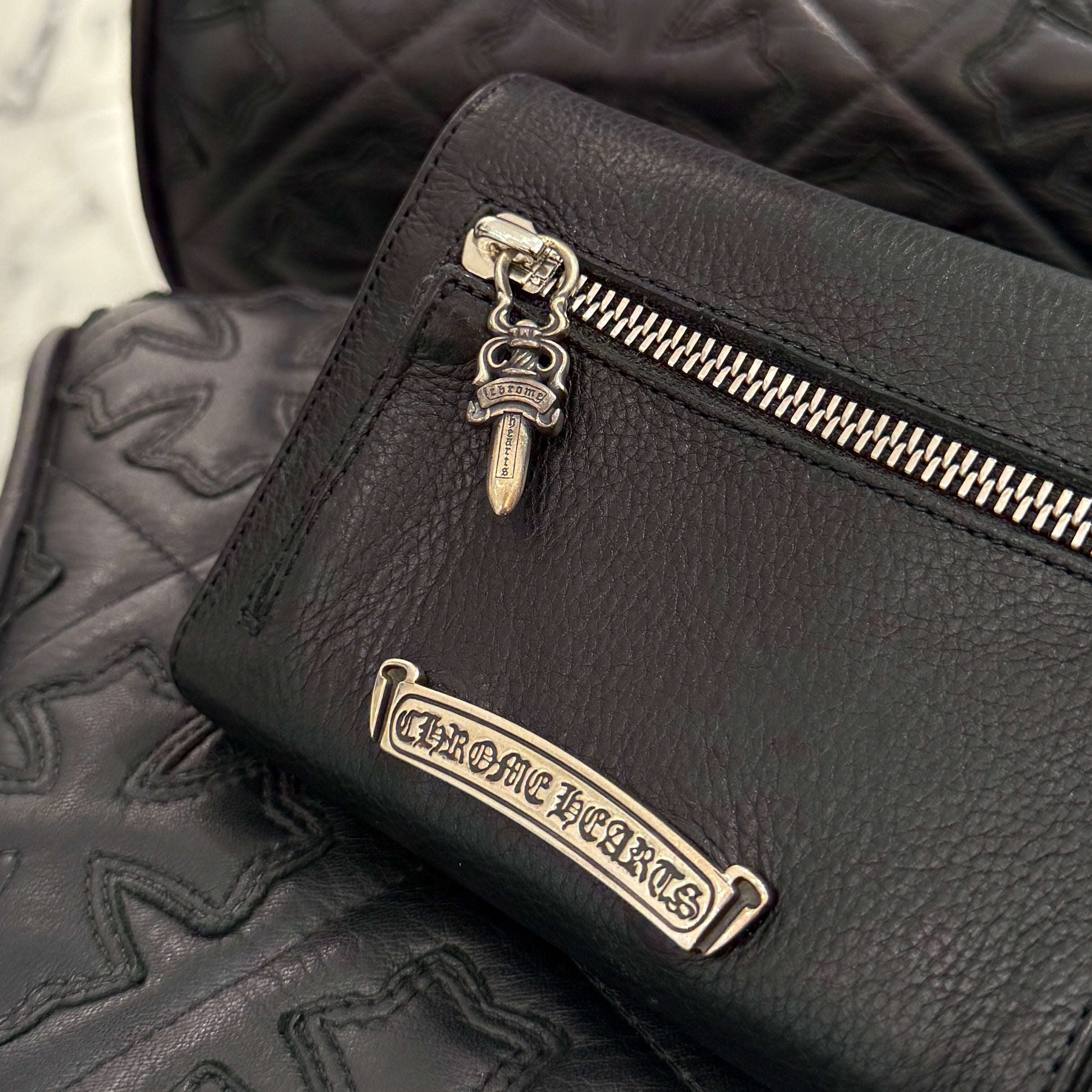 CHROME HEARTS Wave Mini Cross Ball Wallet クロムハーツ ウェーブ ミニ クロスボール ウォレット