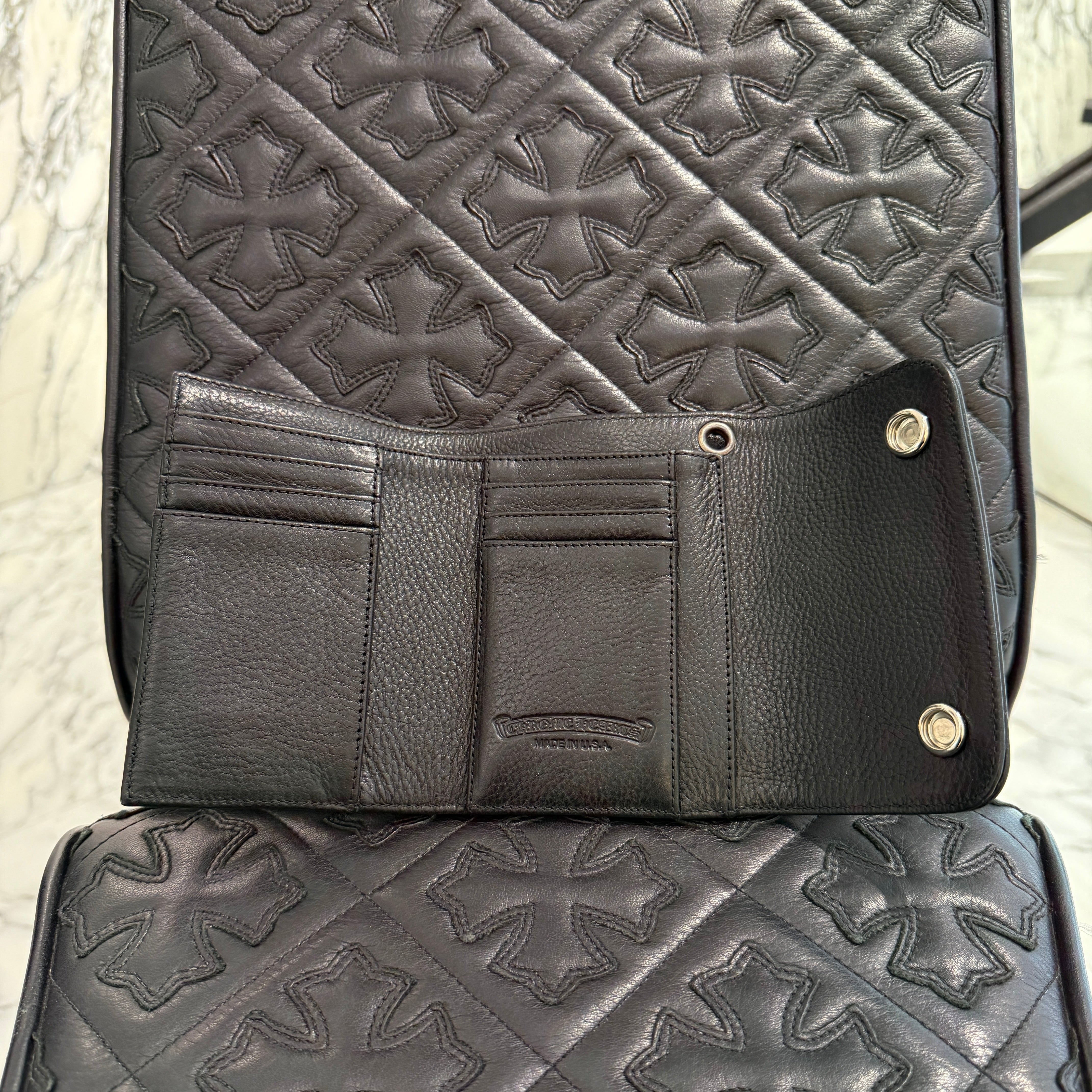 CHROME HEARTS Wave Mini Cross Ball Wallet クロムハーツ ウェーブ ミニ クロスボール ウォレット
