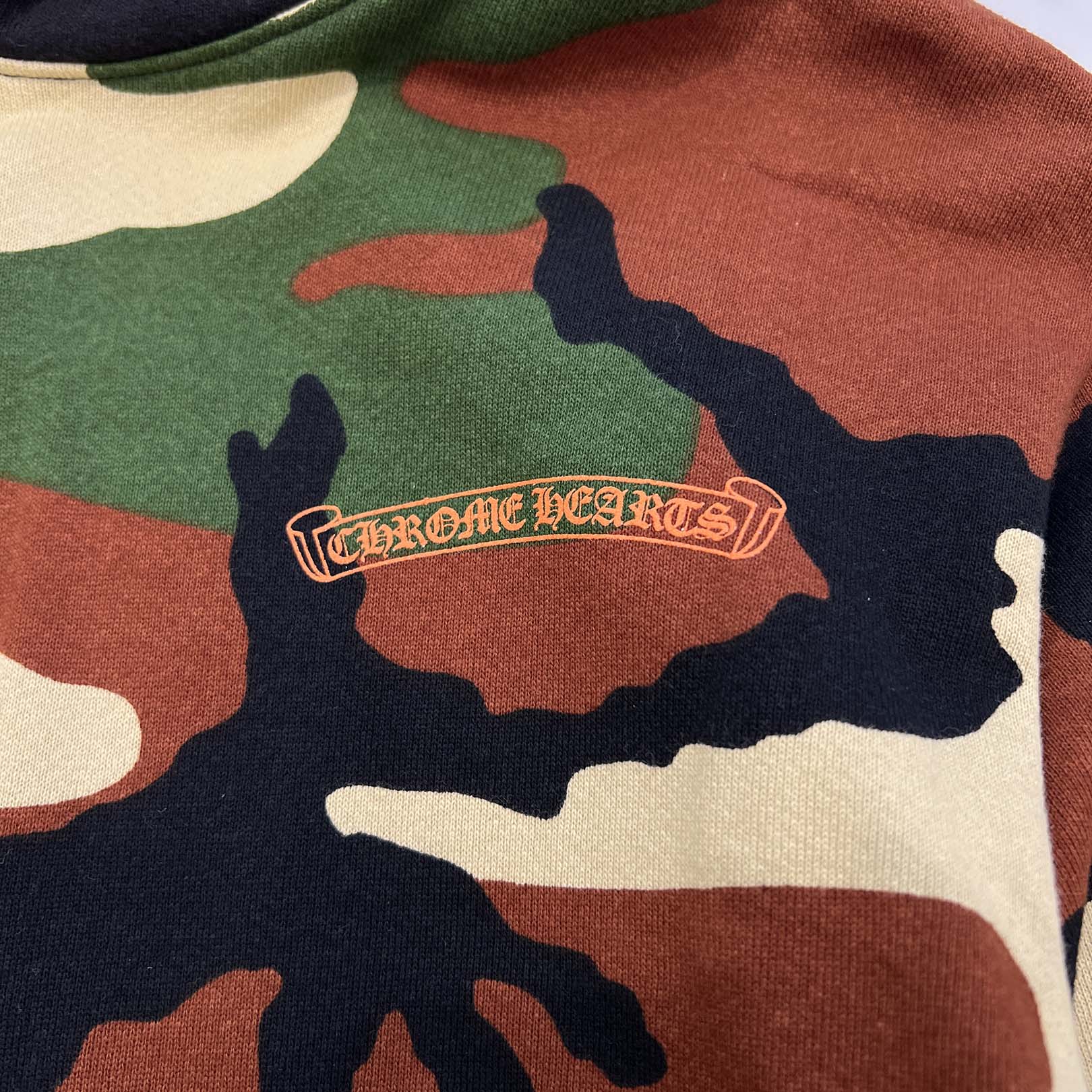 CHROME HEARTS × MATTY BOY 2022SS PPO CAUTION HD PLVR Size M クロムハーツ × マッティボーイ コーション プルオーバーフーディ サイズ M