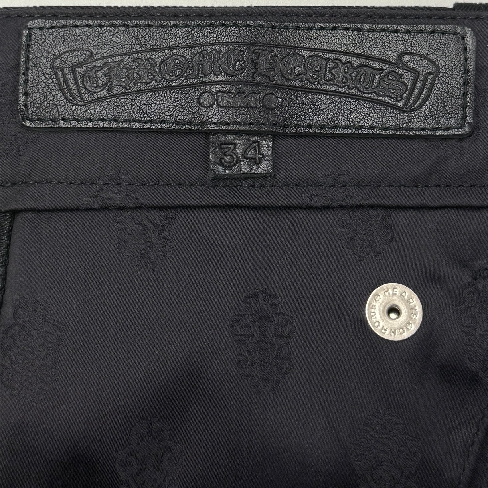 CHROME HEARTS Carpenter Cross Ball Button Denim Shorts Size 34 クロムハーツ カーペンター クロスボールボタン デニムショーツ サイズ34