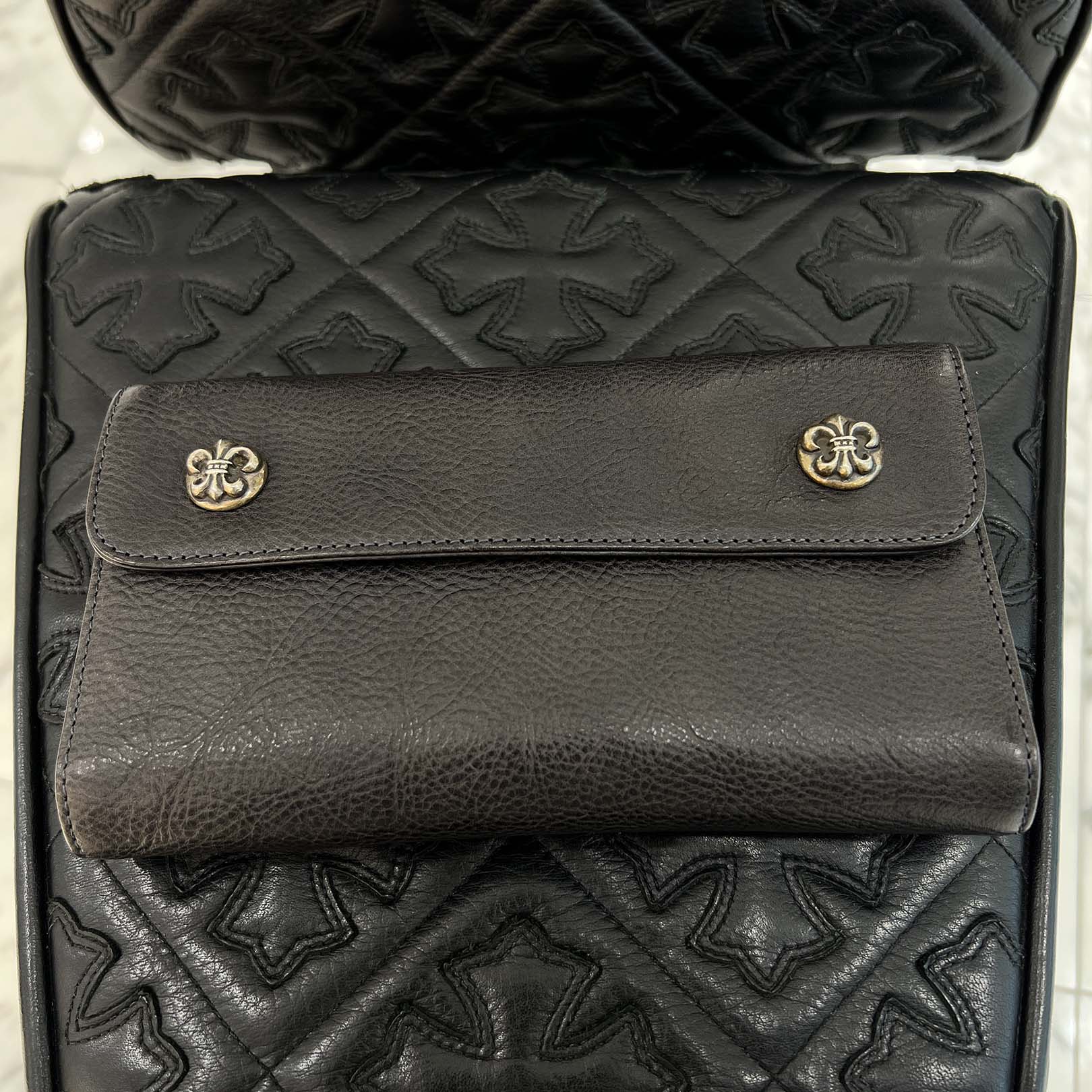 CHROME HEARTS Wave BS Flare Ball Wallet クロムハーツ ウェーブ BSフレアボール ウォレット