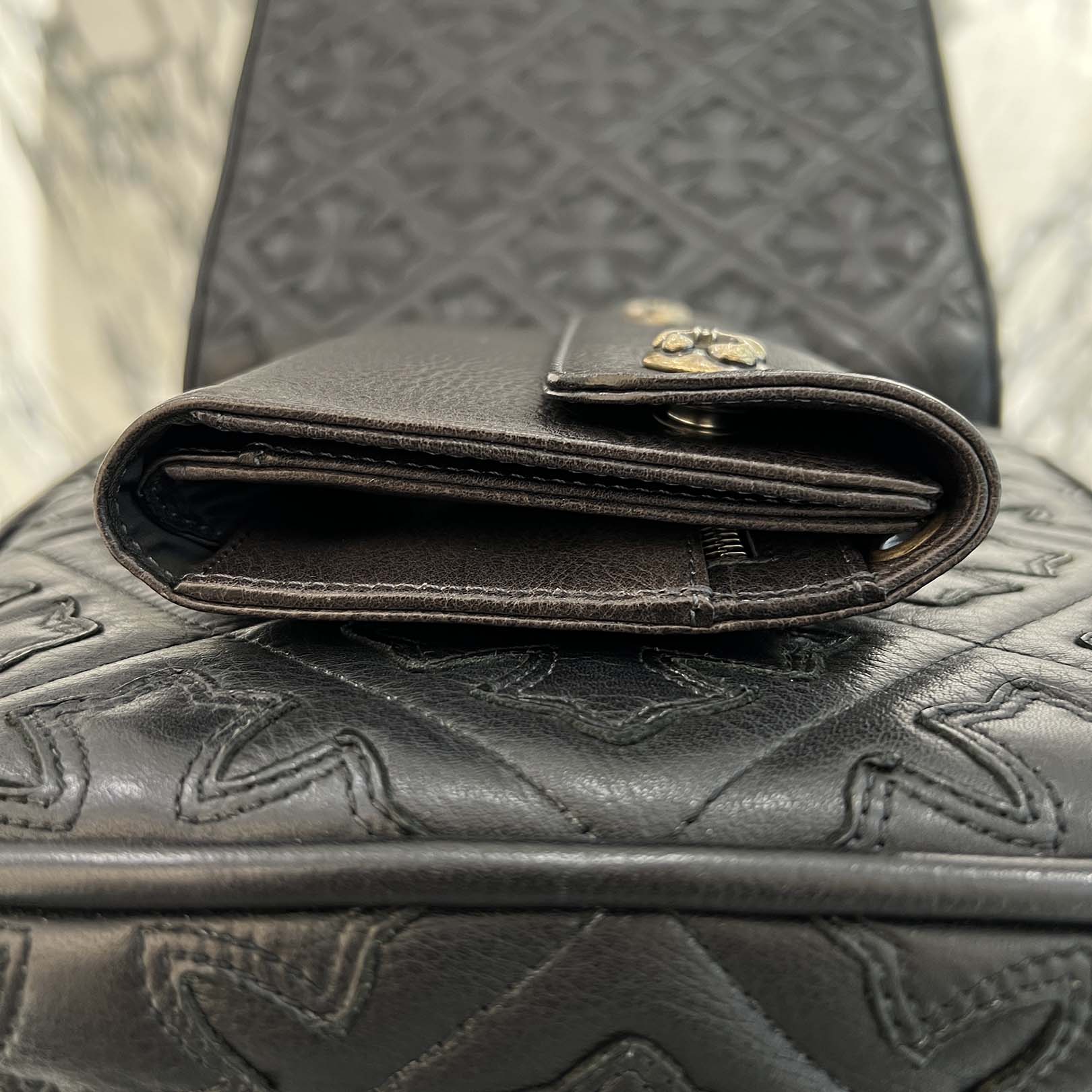 CHROME HEARTS Wave BS Flare Ball Wallet クロムハーツ ウェーブ BSフレアボール ウォレット