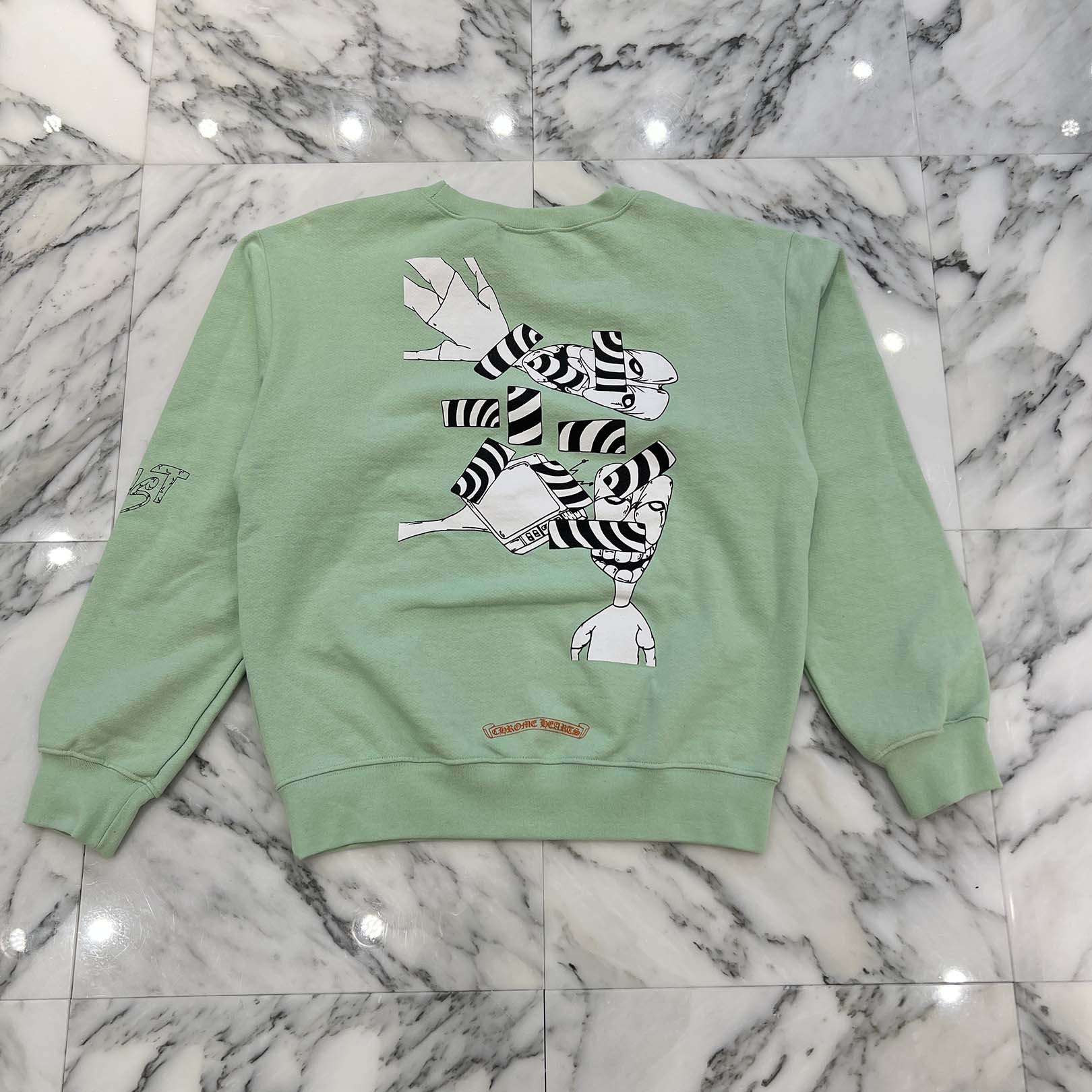 CHROME HEARTS × MATTY BOY PPO SEAFORM GRN Sweat Shirt Size M クロムハーツ × マッティボーイ PPO シーフォーム スウェットシャツ サイズ M