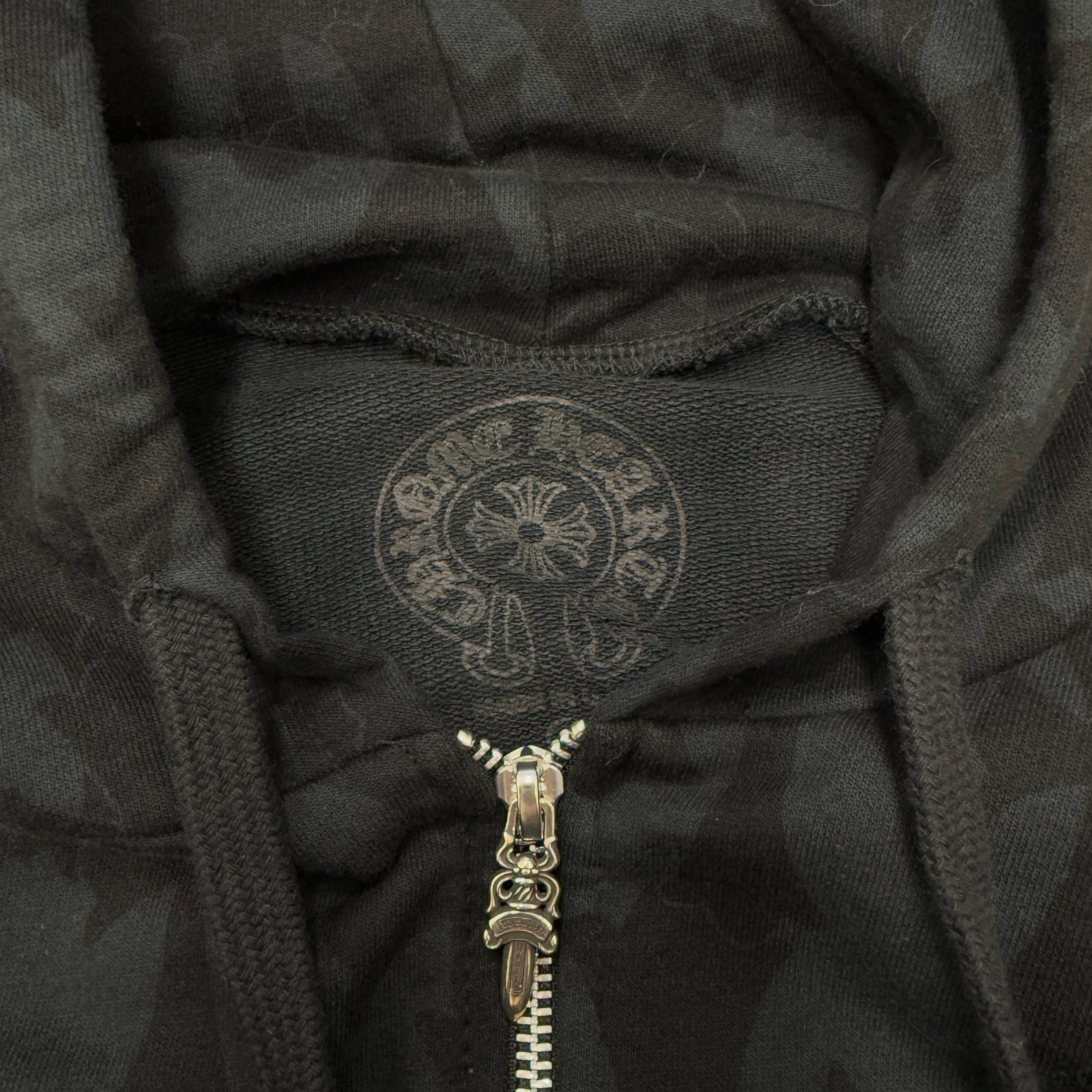 CHROME HEARTS 2024SS Graveyard Cemetery Cross Zip Up Hoodie Size S クロムハーツ グレイブヤード セメタリークロス ジップアップフーディ 総柄 サイズS