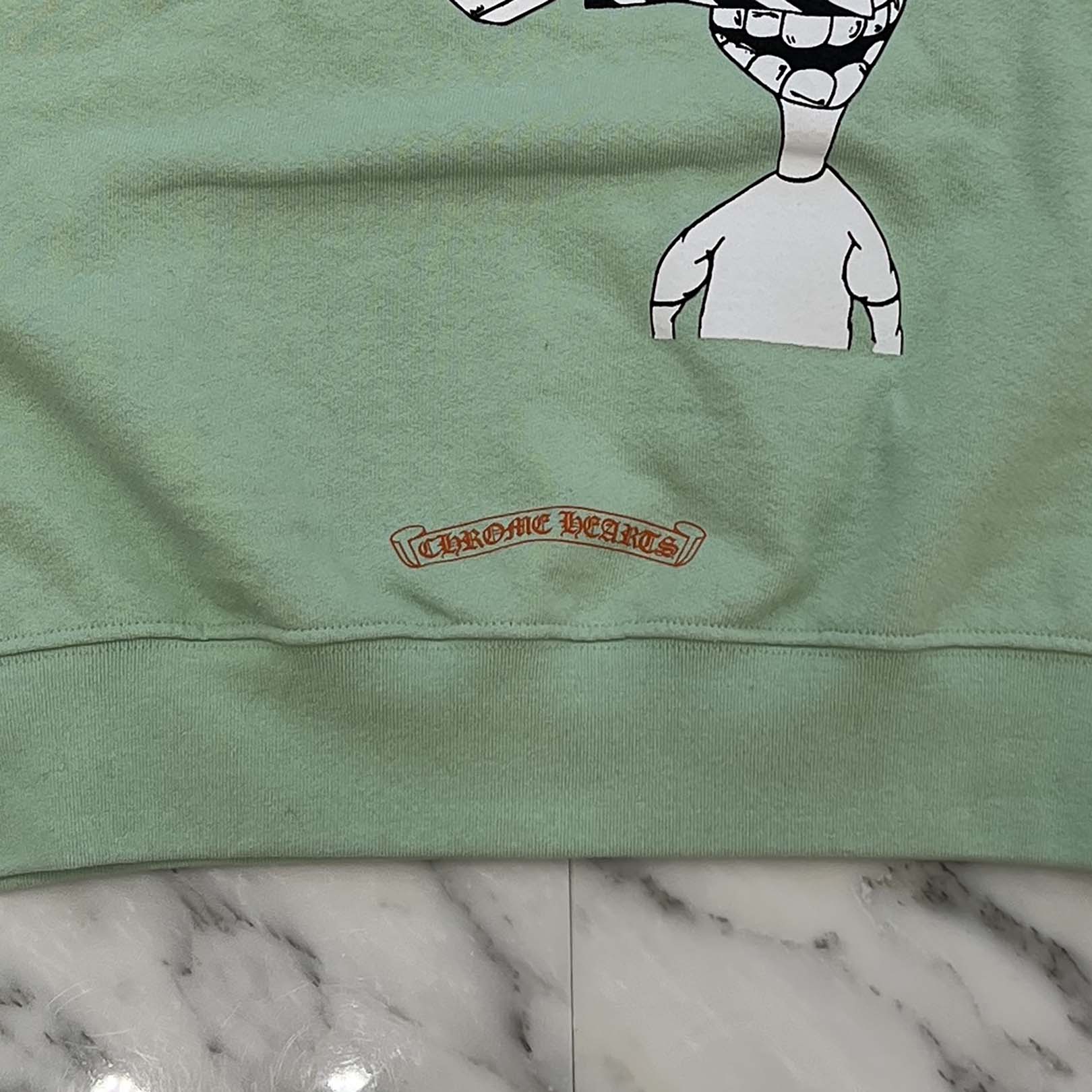 CHROME HEARTS × MATTY BOY PPO SEAFORM GRN Sweat Shirt Size M クロムハーツ × マッティボーイ PPO シーフォーム スウェットシャツ サイズ M