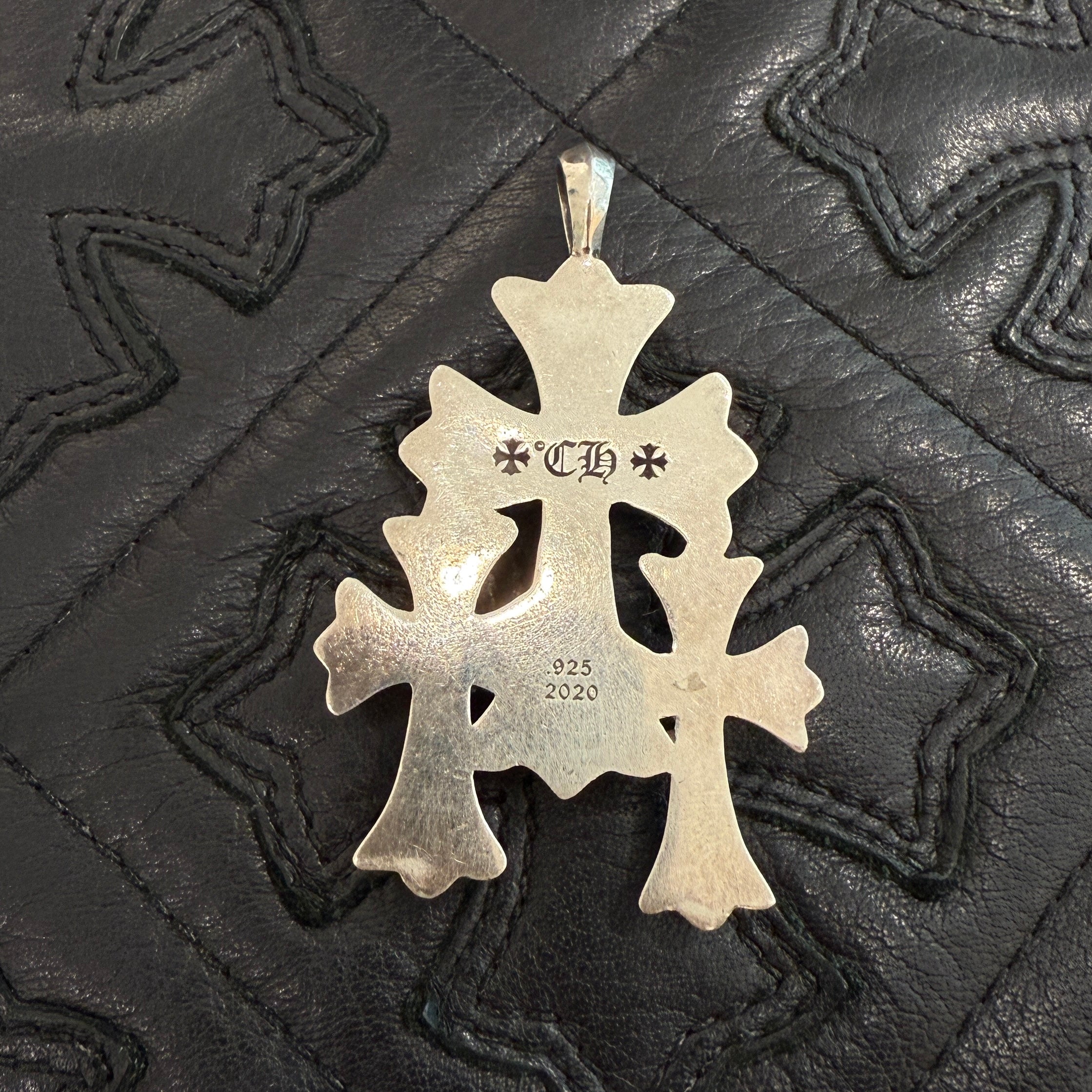 CHROME HEARTS Triple Cross Necklace Pendant Top クロムハーツ トリプルクロス ネックレス ペンダントトップ