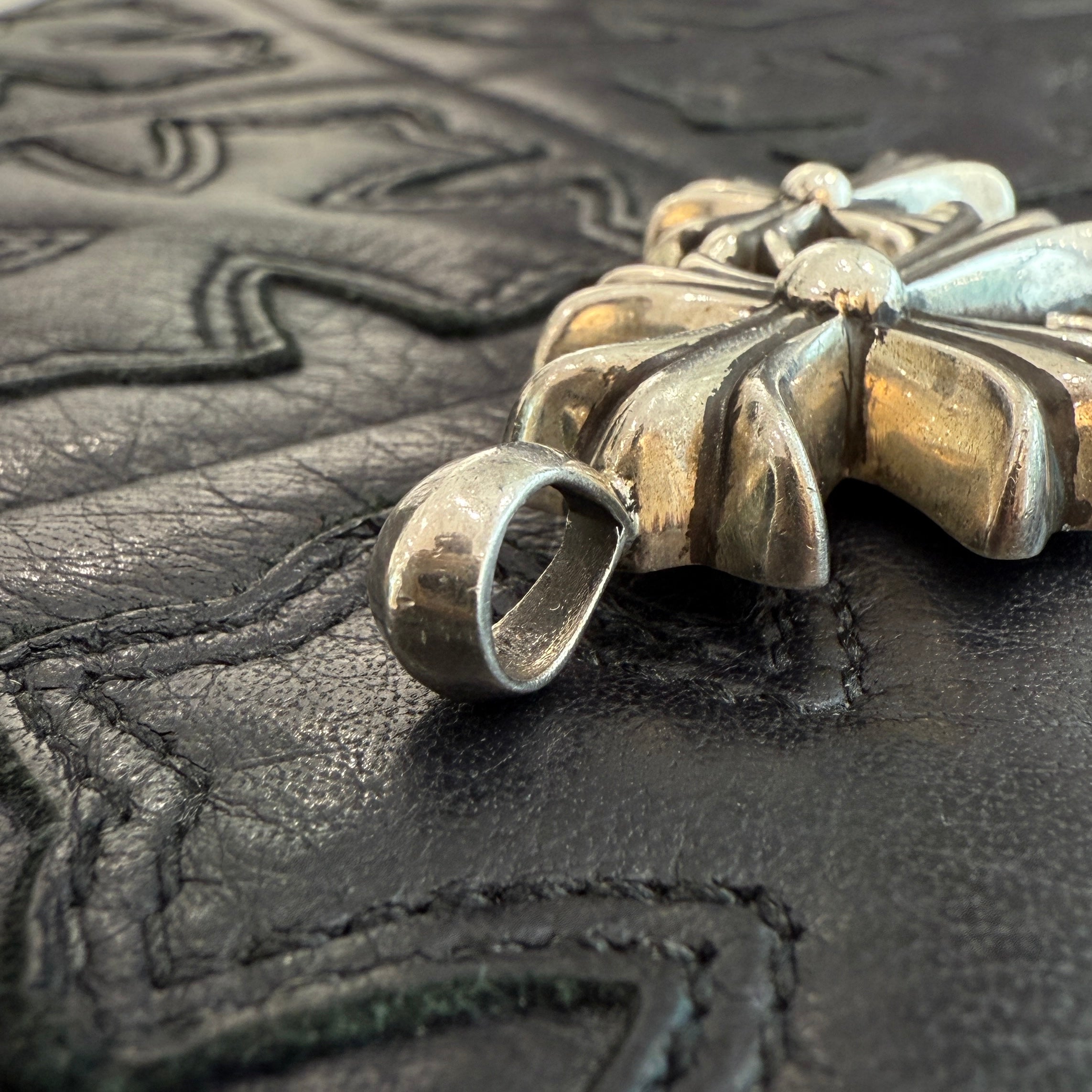 CHROME HEARTS Triple Cross Necklace Pendant Top クロムハーツ トリプルクロス ネックレス ペンダントトップ