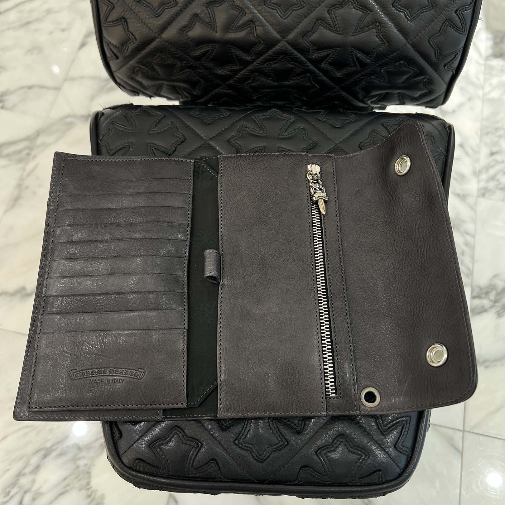 CHROME HEARTS Wave BS Flare Ball Wallet クロムハーツ ウェーブ BSフレアボール ウォレット