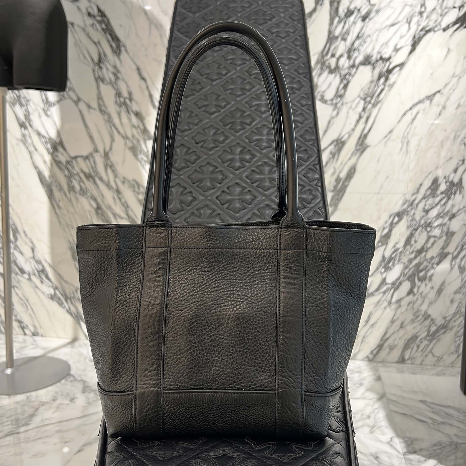 CHROME HEARTS Leather Tote Mini Bag クロムハーツ レザー トート ミニ バッグ