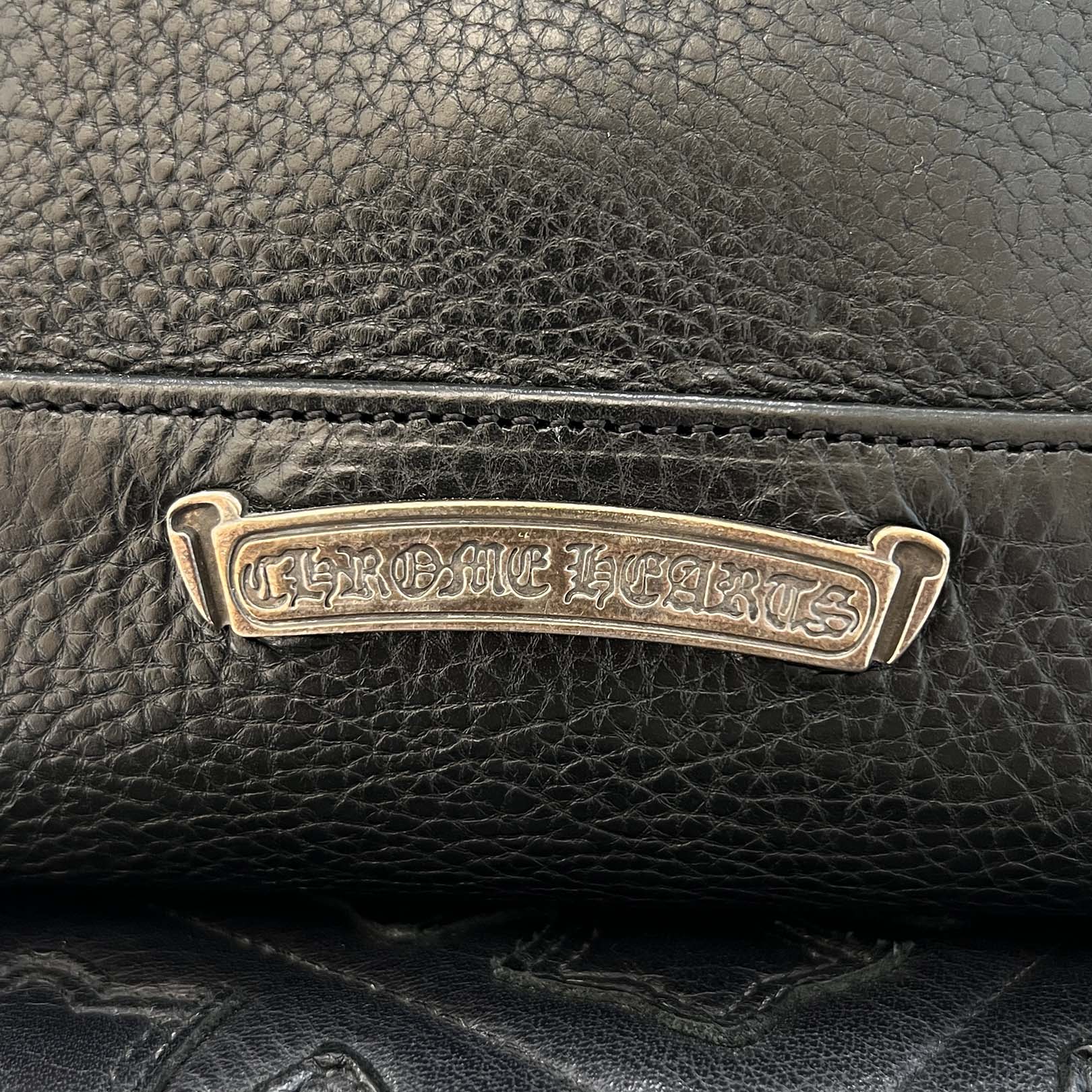 CHROME HEARTS Leather Tote Mini Bag クロムハーツ レザー トート ミニ バッグ