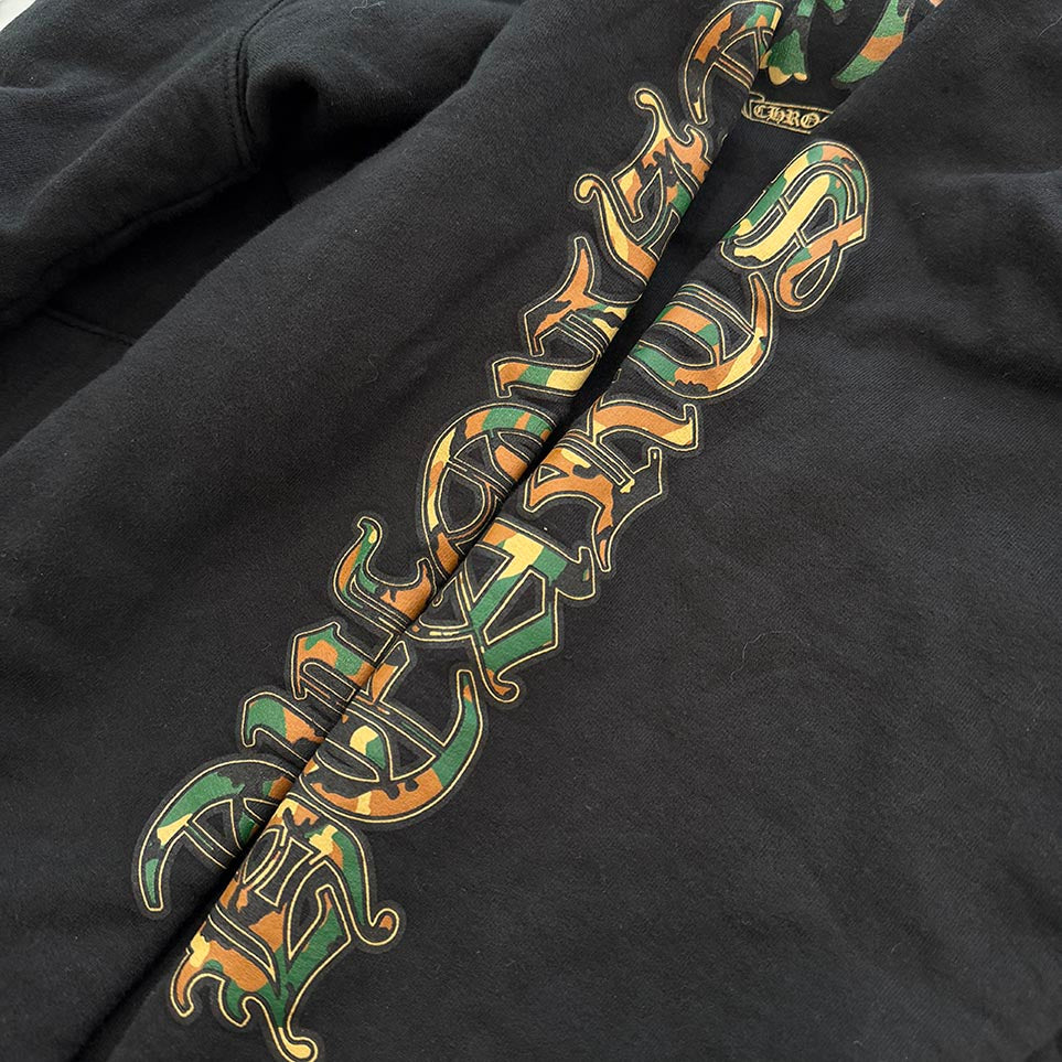 CHROME HEARTS Camo Horseshoe Zip Up Hoodie Size L クロムハーツ
