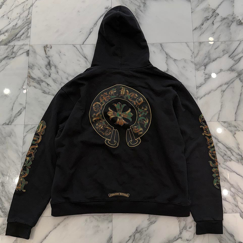 CHROME HEARTS Camo Horseshoe Zip Up Hoodie Size L クロムハーツ カモ ホースシュー ジップアップ フーディー サイズL