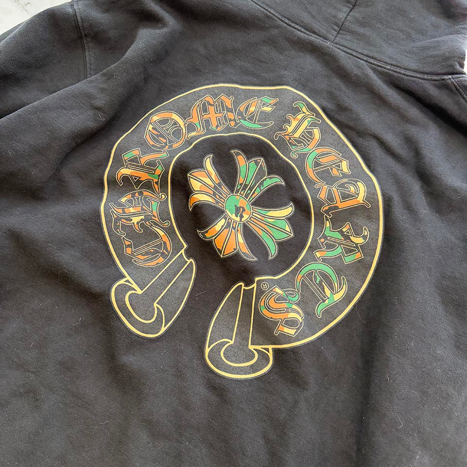 CHROME HEARTS Camo Horseshoe Zip Up Hoodie Size L クロムハーツ カモ ホースシュー ジップアップ フーディー サイズL