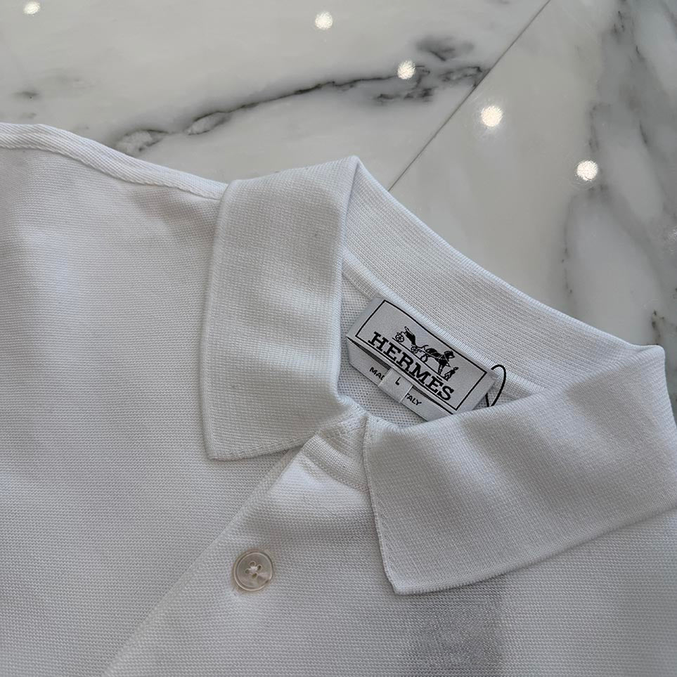 HERMES 2025AW H Embroidered Logo Polo Shirt Size L エルメス H刺繡ロゴ ポロシャツ サイズL