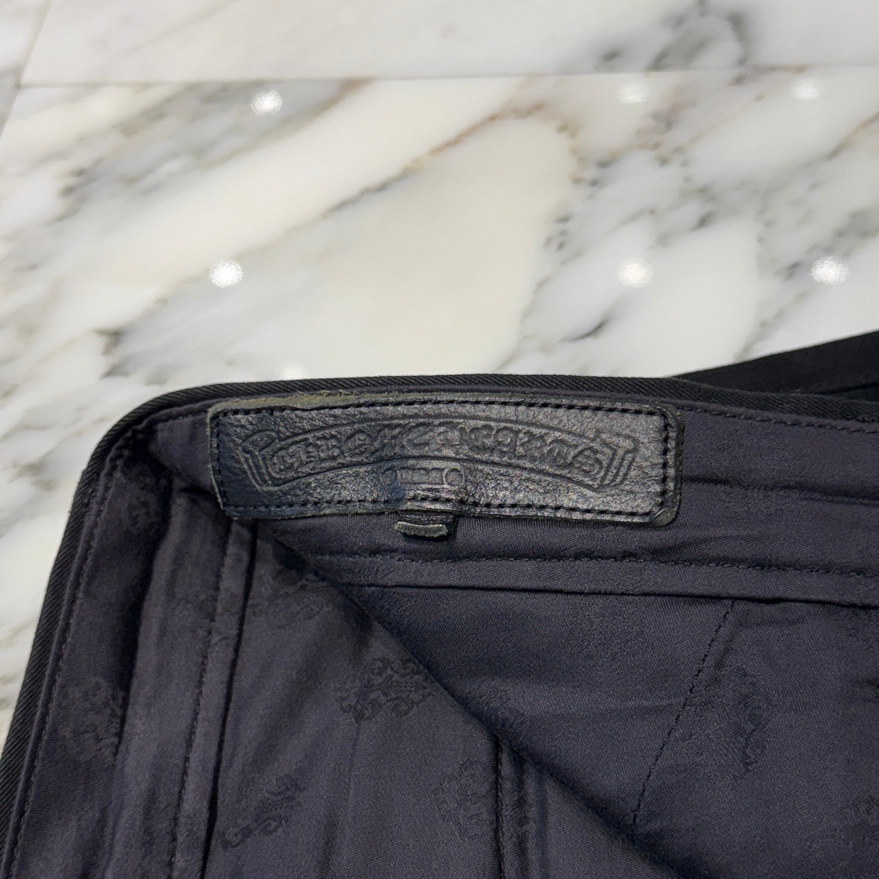 CHROME HEARTS Camouflage Cemetery Leather Cross Patch Chino Pants Size 32 クロムハーツ カモフラージュ セメタリー レザークロスパッチ チノパンツ サイズ32