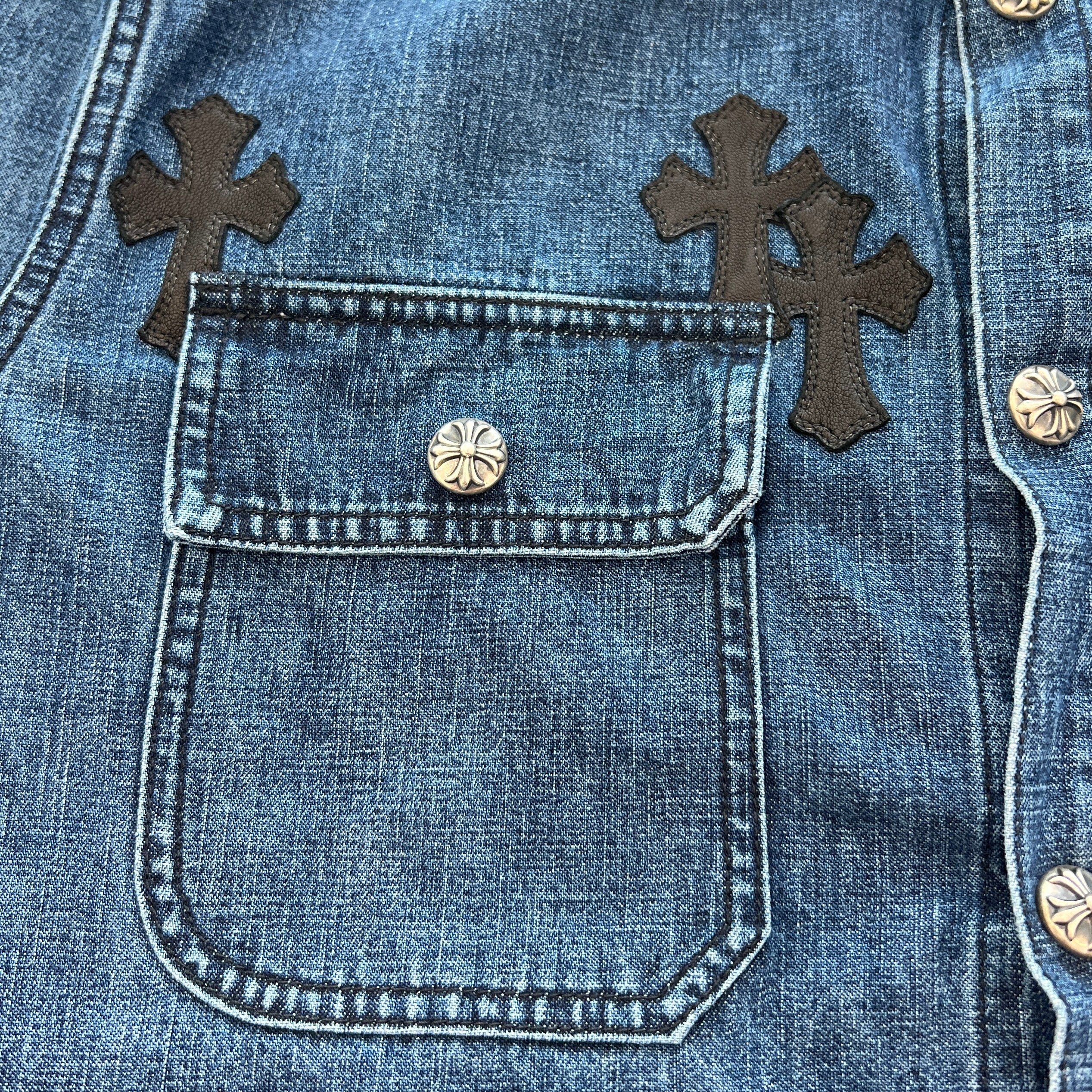 希少 クロムハーツ Gジャン レザー クロスパッチ デニムシャツ S 楽天市場】CHROME HEARTS 銀座店 クロムハーツ LOOSEEND クロス