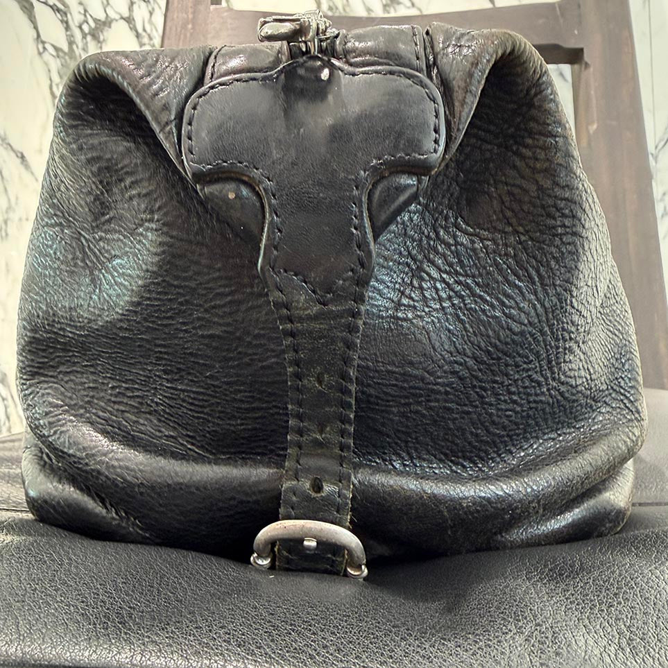 CHROME HEARTS Shaving Leather Pouch Bag  クロムハーツ シェービング レザー ポーチ バッグ