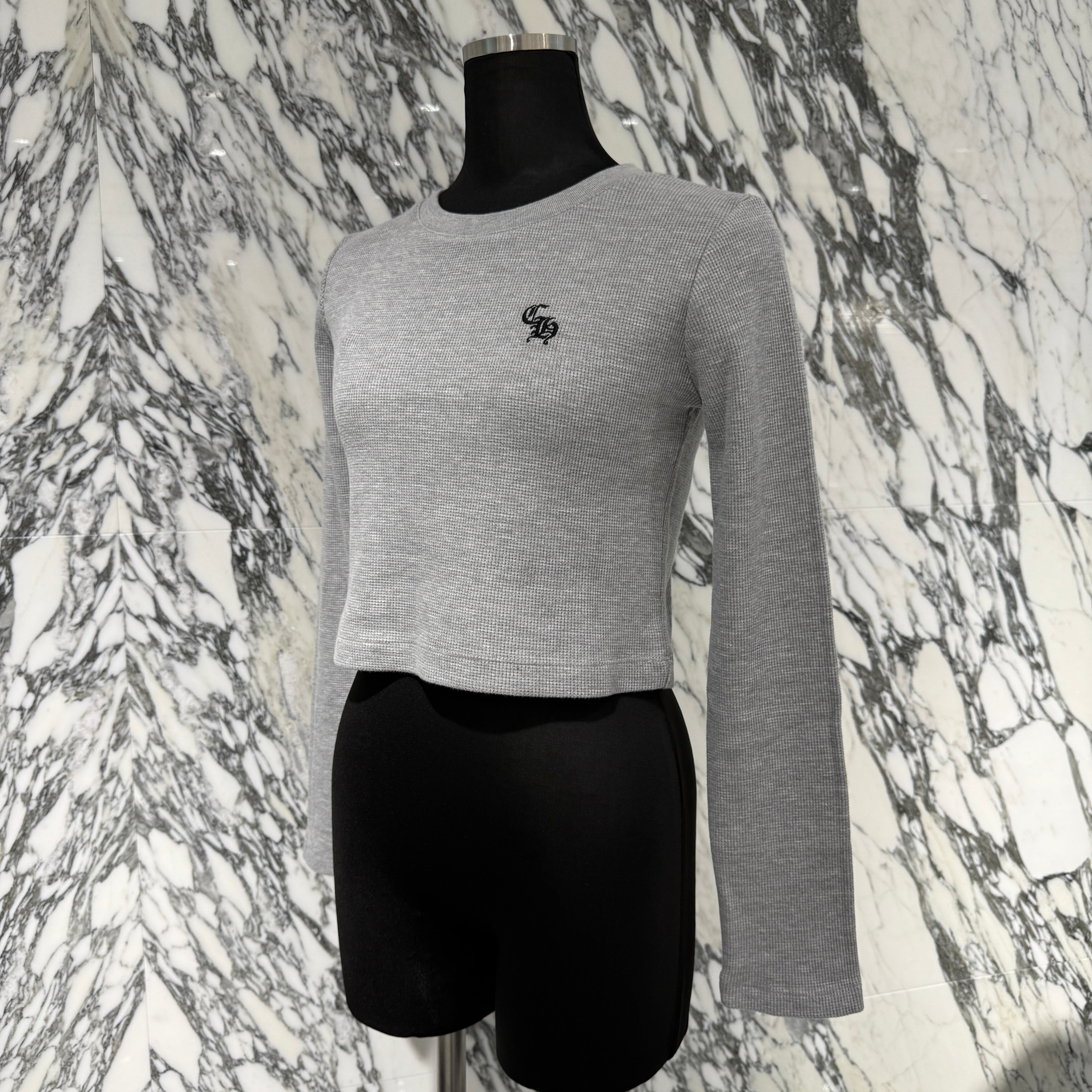 CHROME HEARTS Y NOT CH Embroidery Thermal Long Sleeve Tee Size S クロムハーツ ワイノット CH刺繍 サーマル ロングスリーブTシャツ サイズS